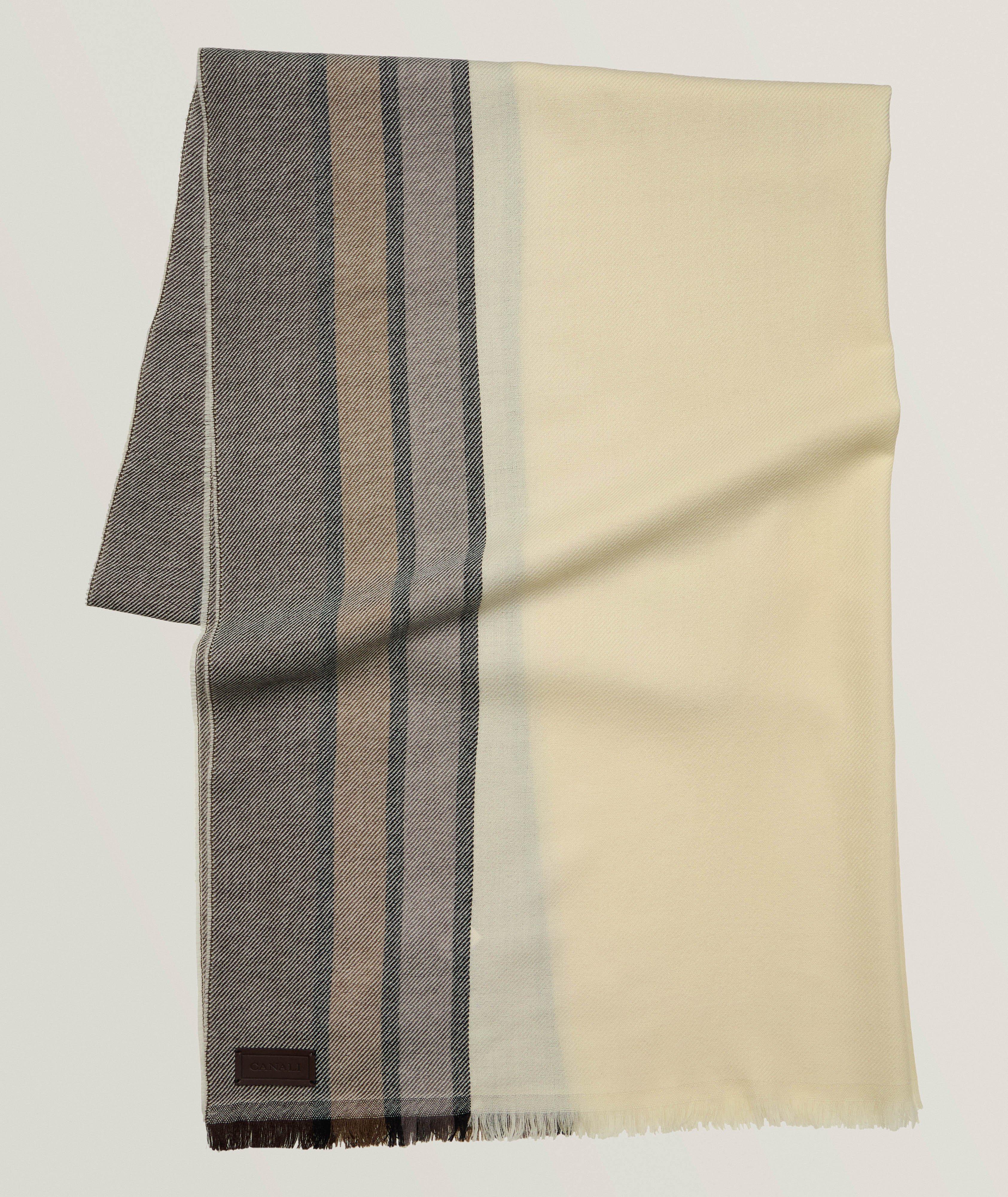 Striped Wool Scarf image 0