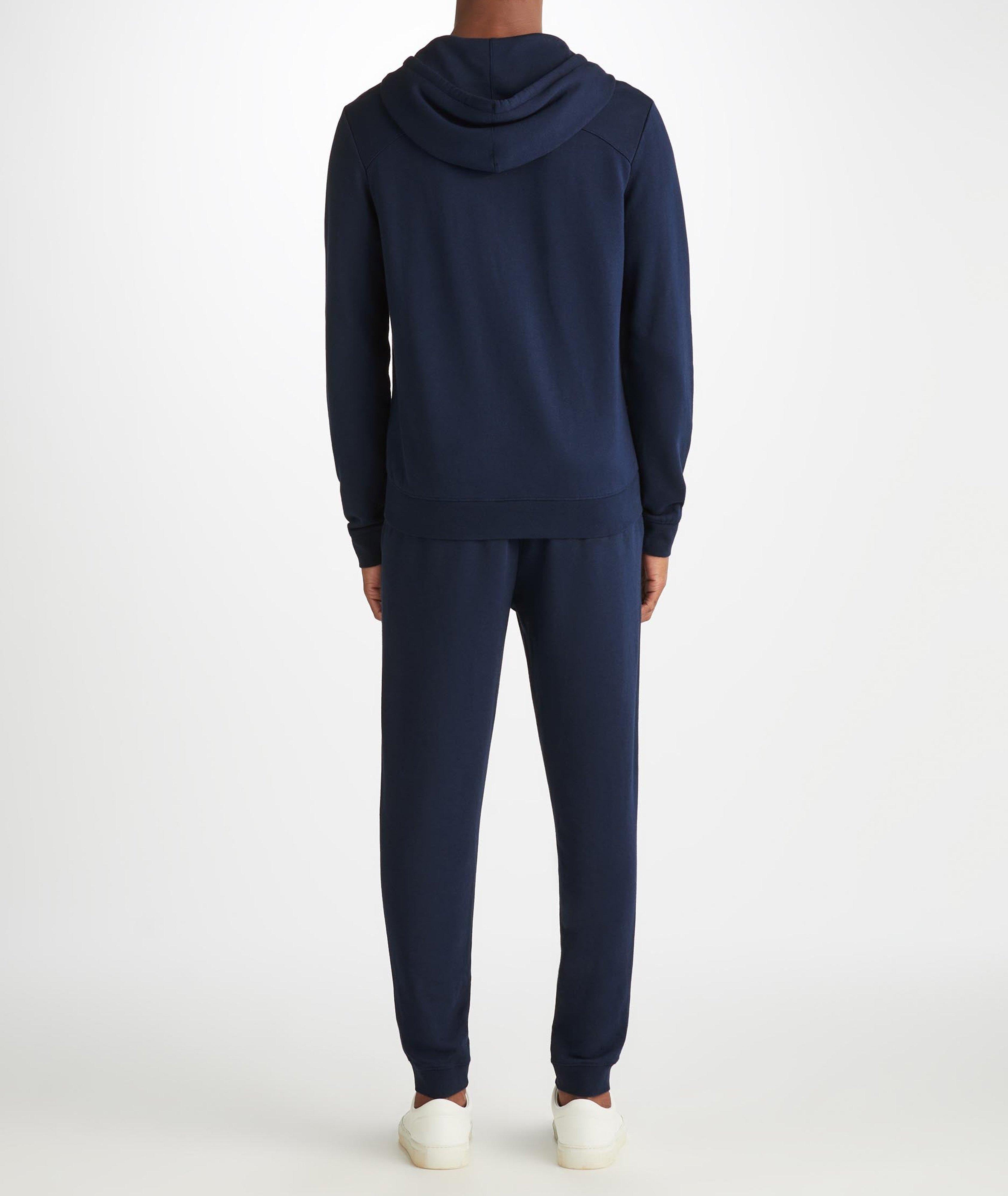 Quinn Cotton-Modal Loopback Hooded Sweater image 2
