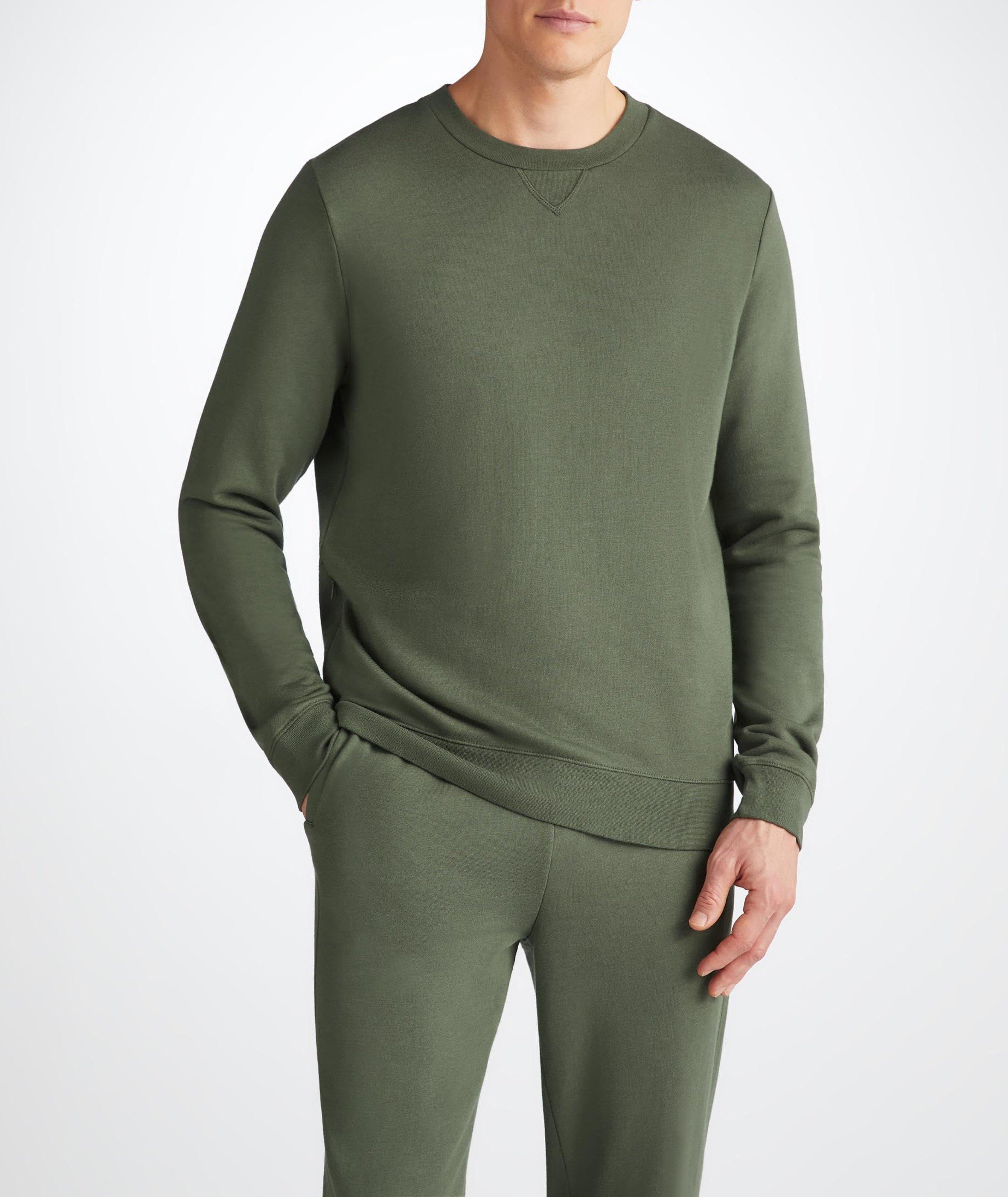 Quinn Cotton-Modal Loopback Sweater  image 1