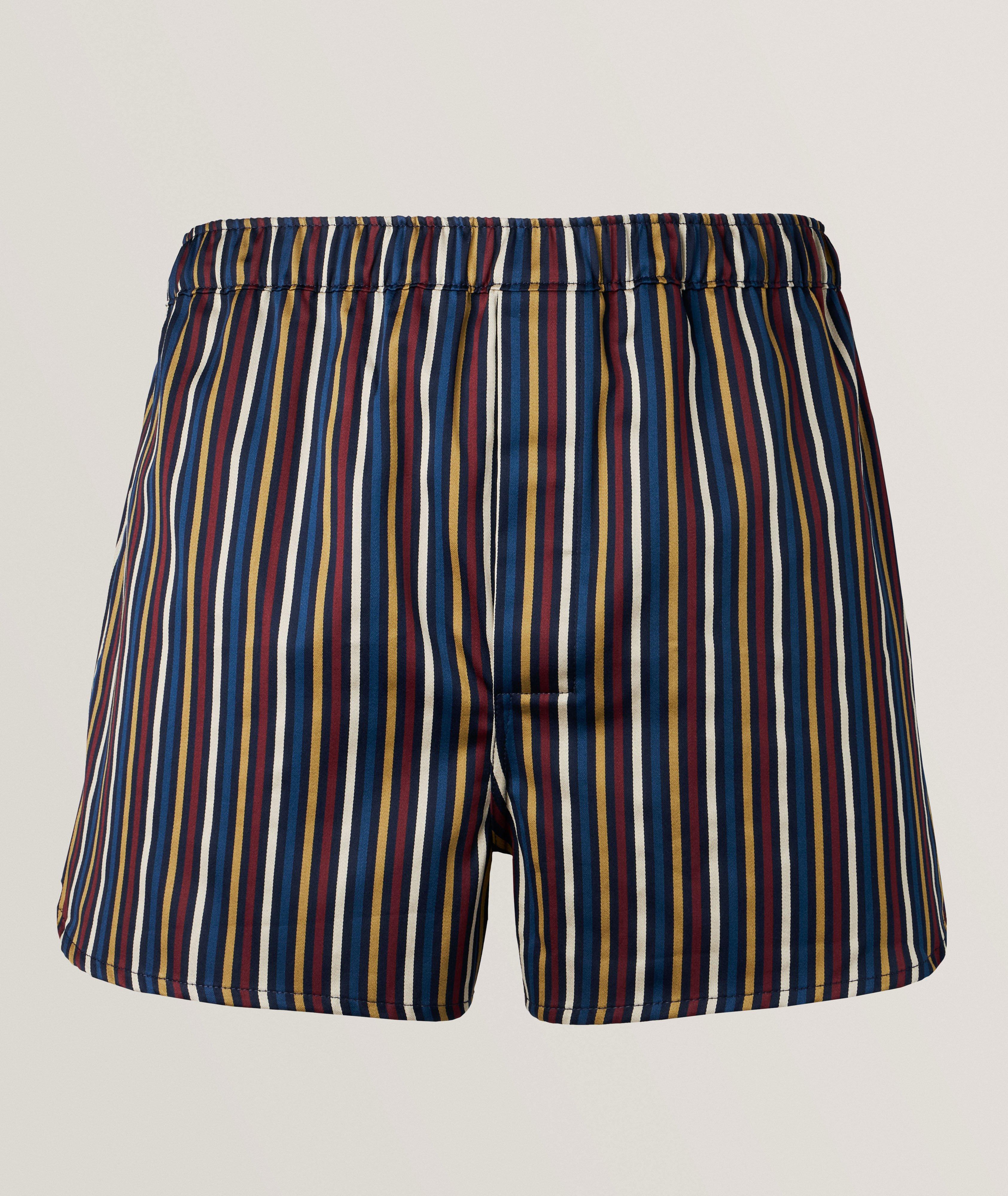 Cotton Striped Boxer Briefs image 0