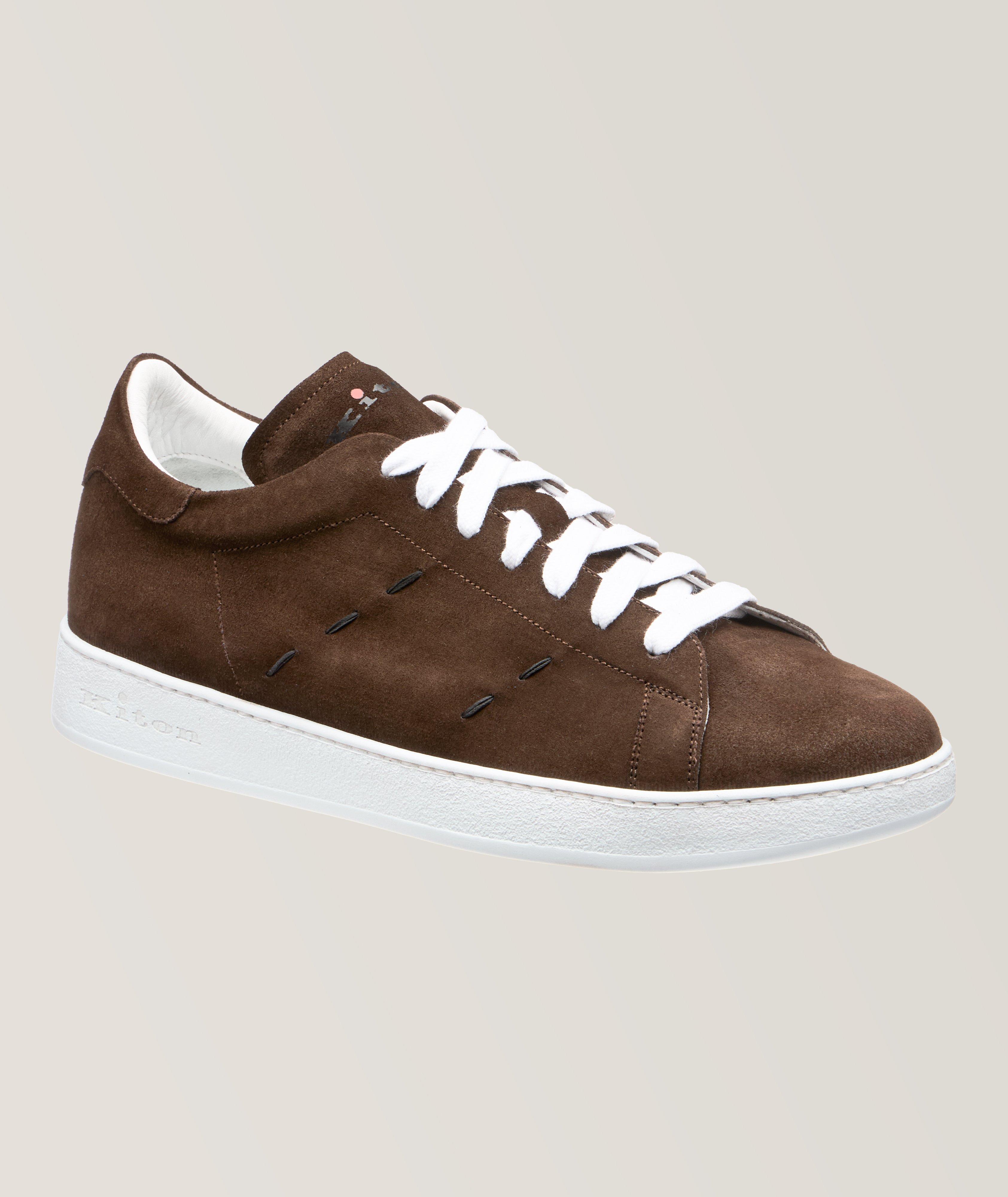 Pick Stitch Suede Sneakers  image 0