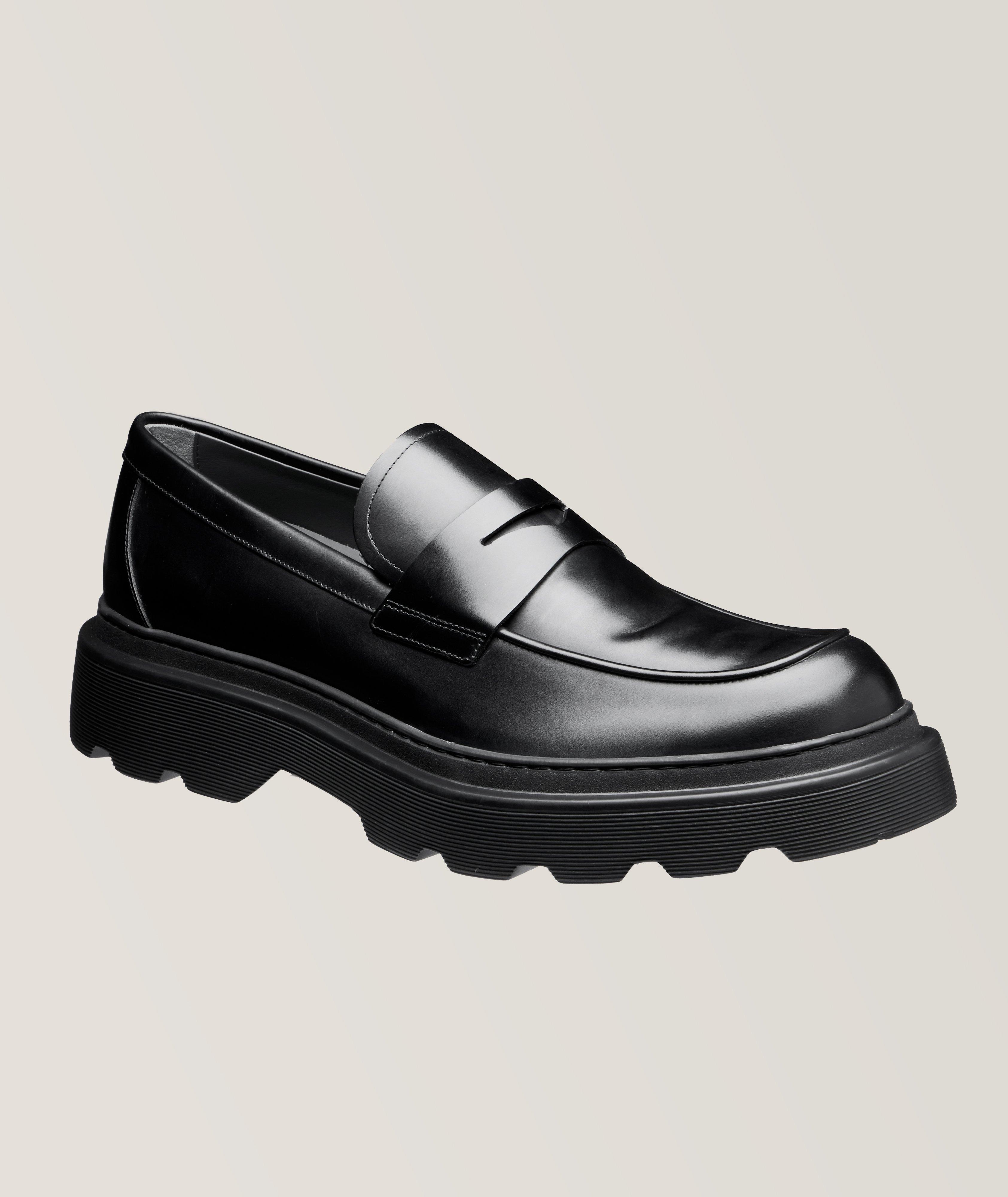 Polished Leather Penny Loafers  image 0