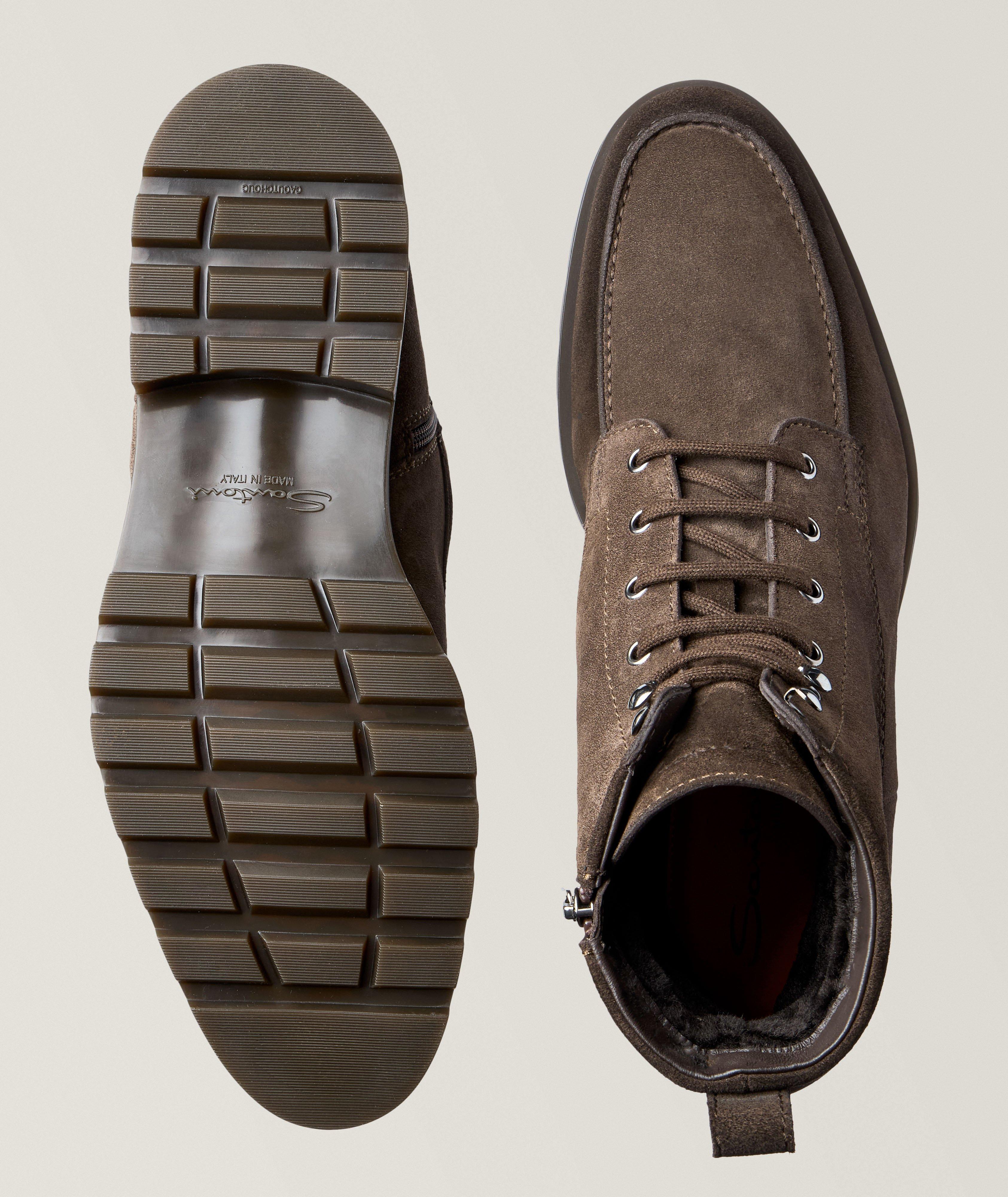 Suede Shearling Lined Boots  image 2