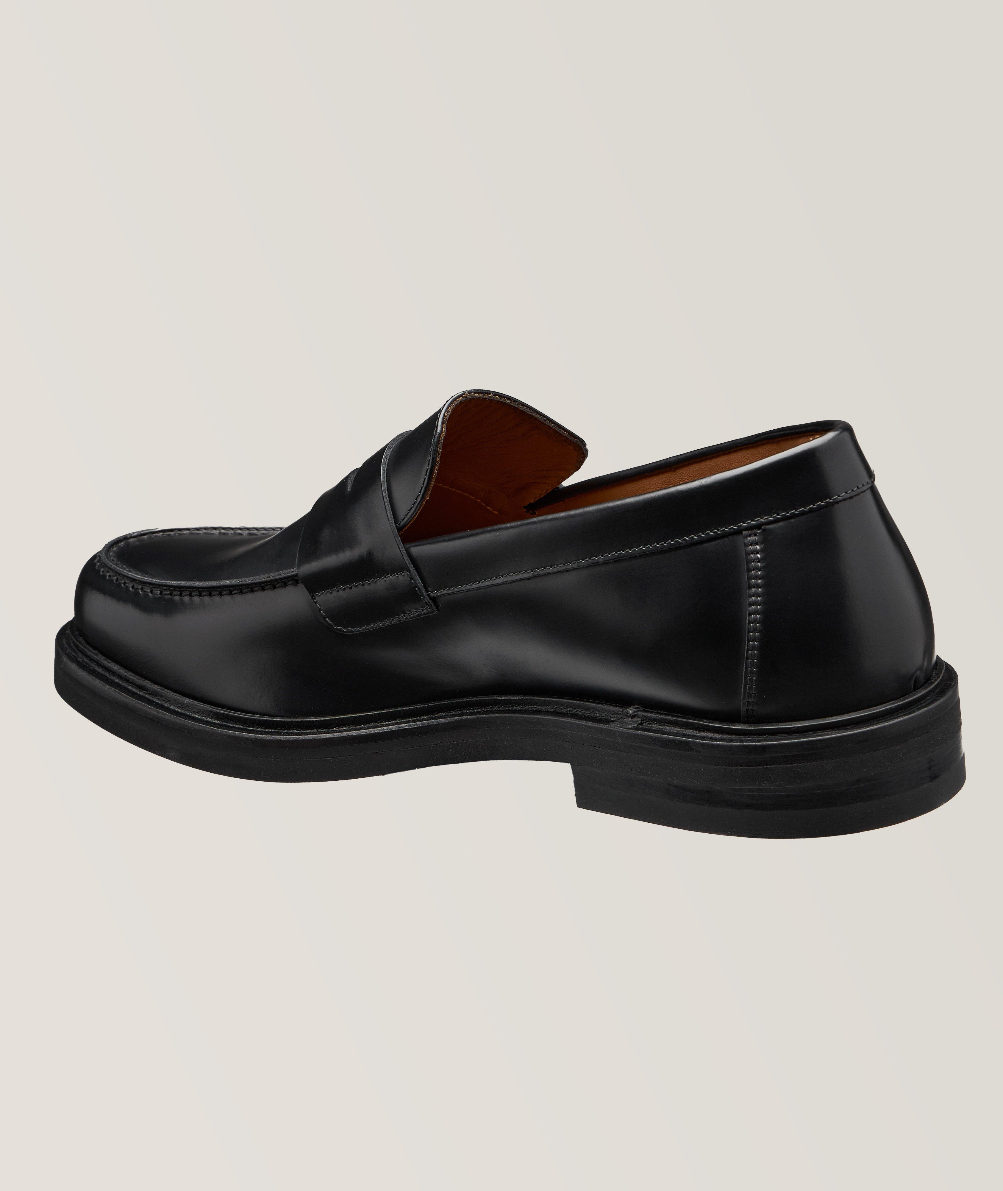 Polished Leather Penny Loafers  image 1