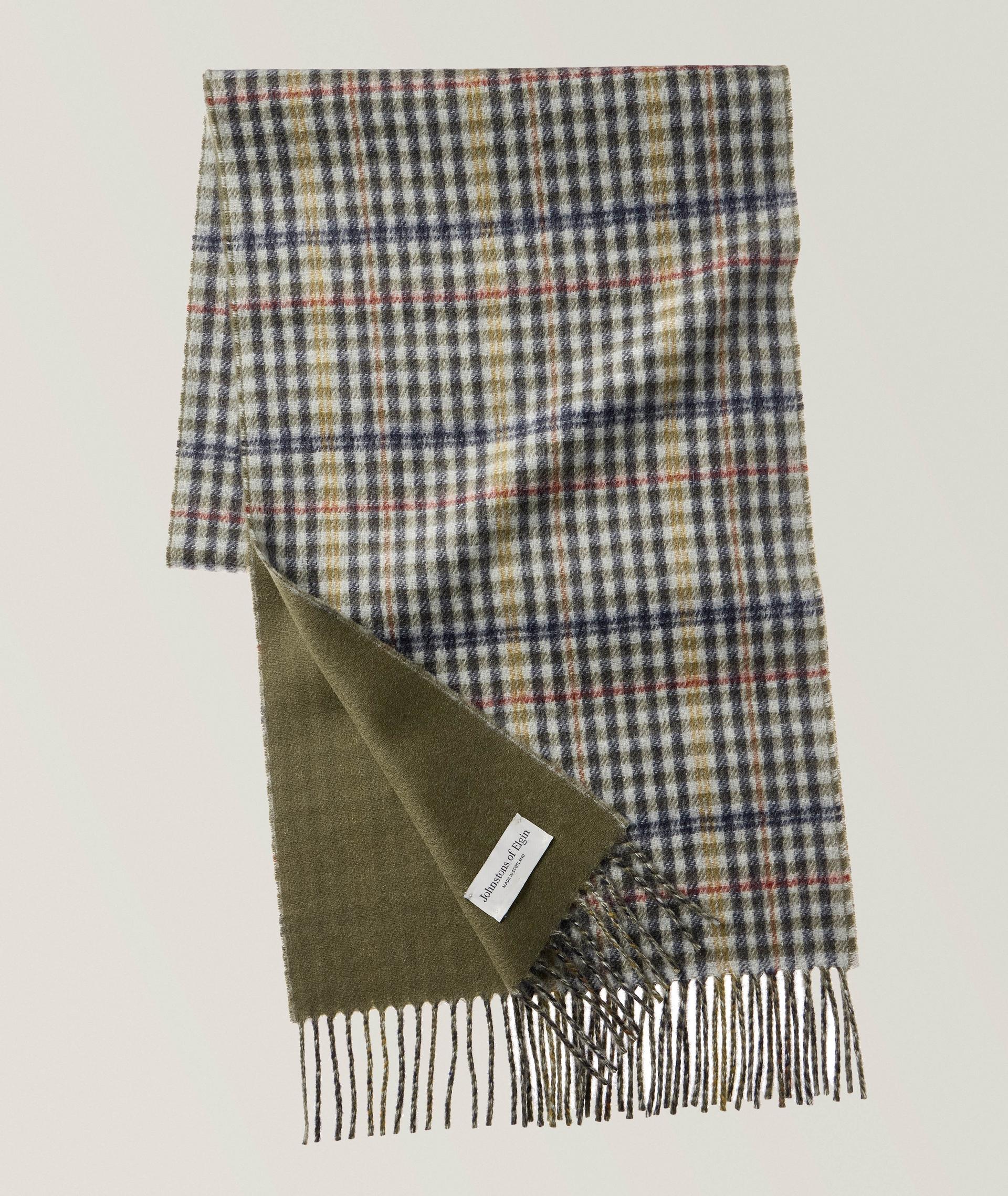 Reversible Check Cashmere Scarf  image 0