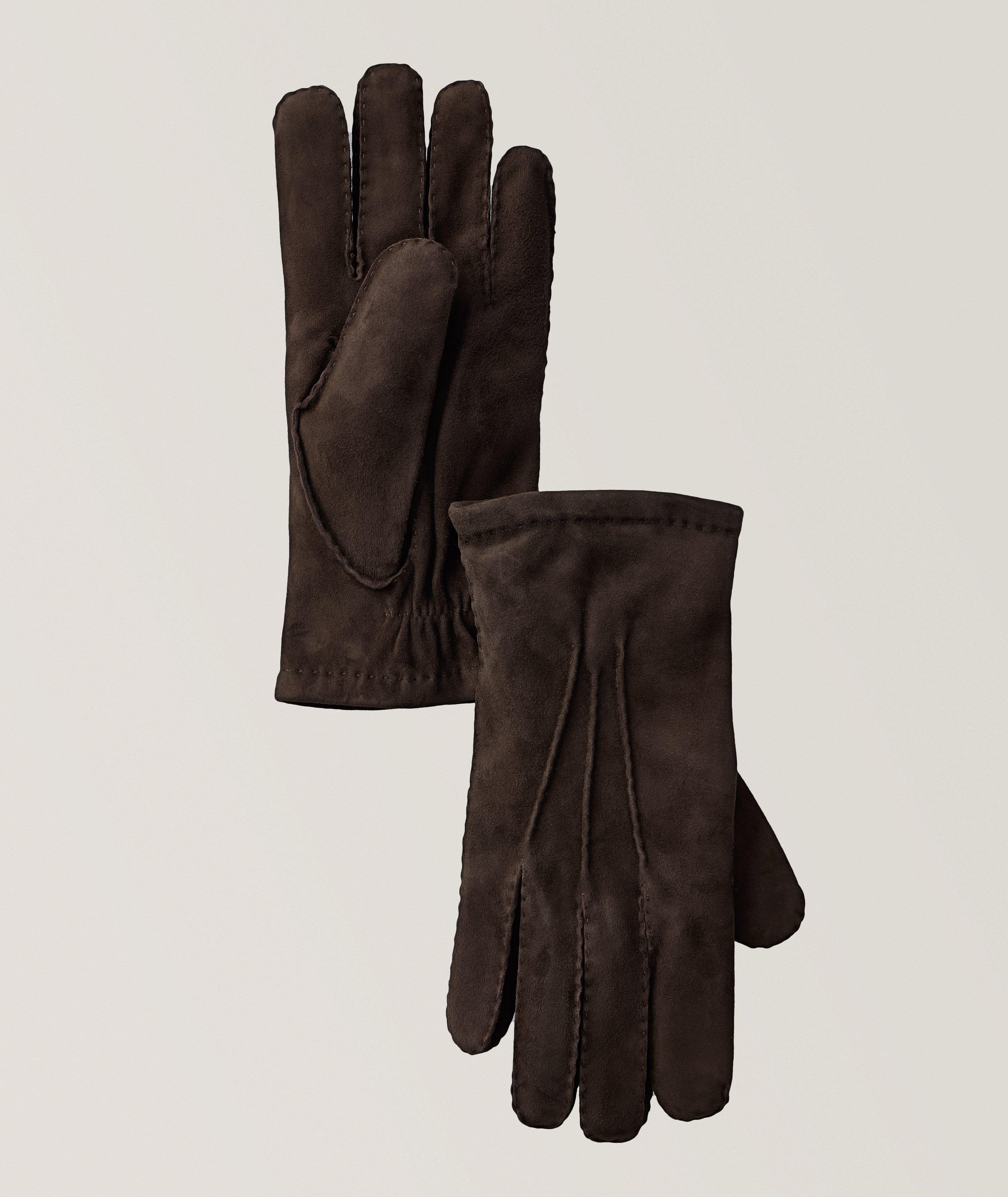 Handcrafted Suede-Cashmere Gloves image 0