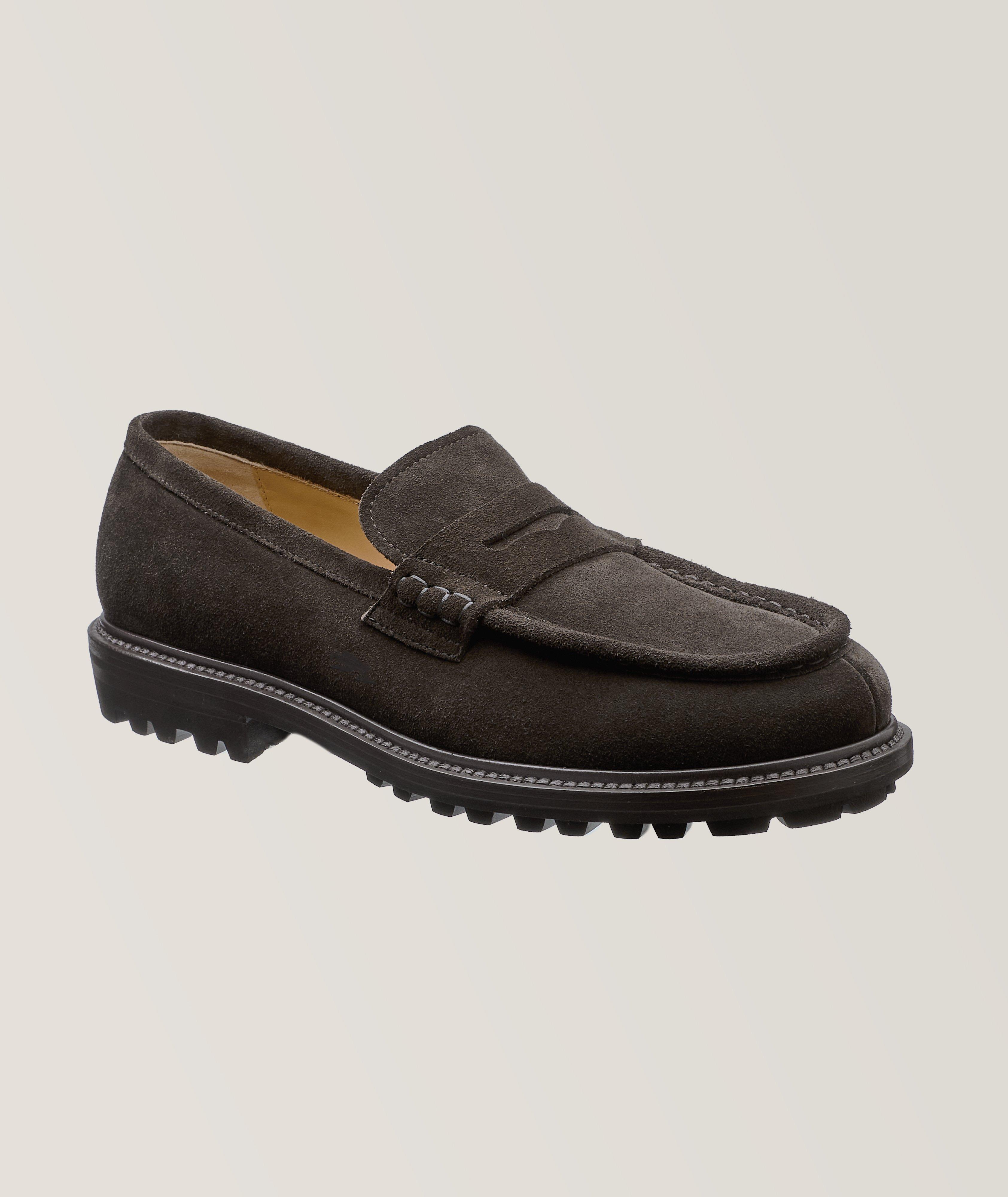 Suede Leather Penny Loafers image 0