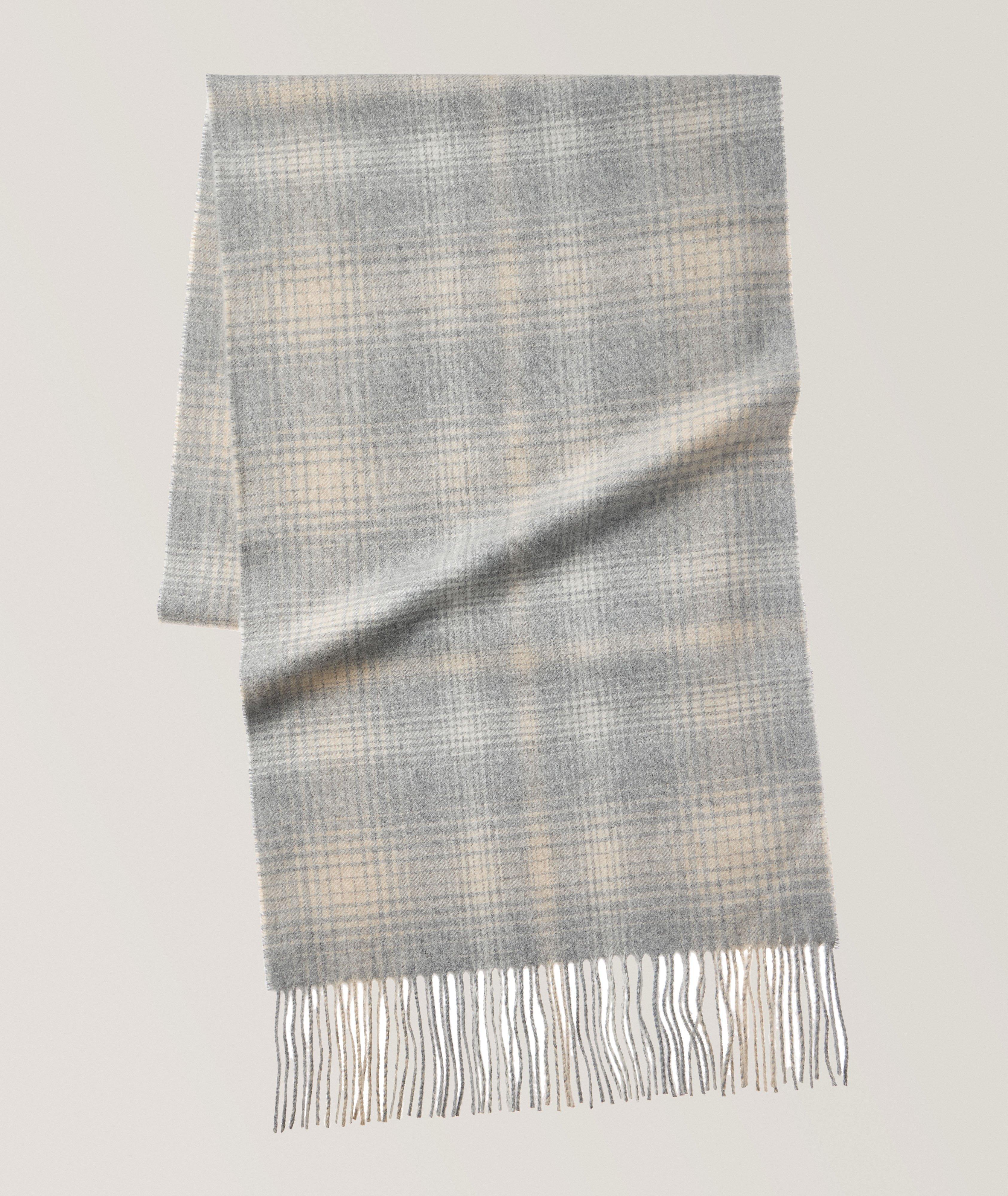 Check Ombré Cashmere-Blend Scarf  image 0