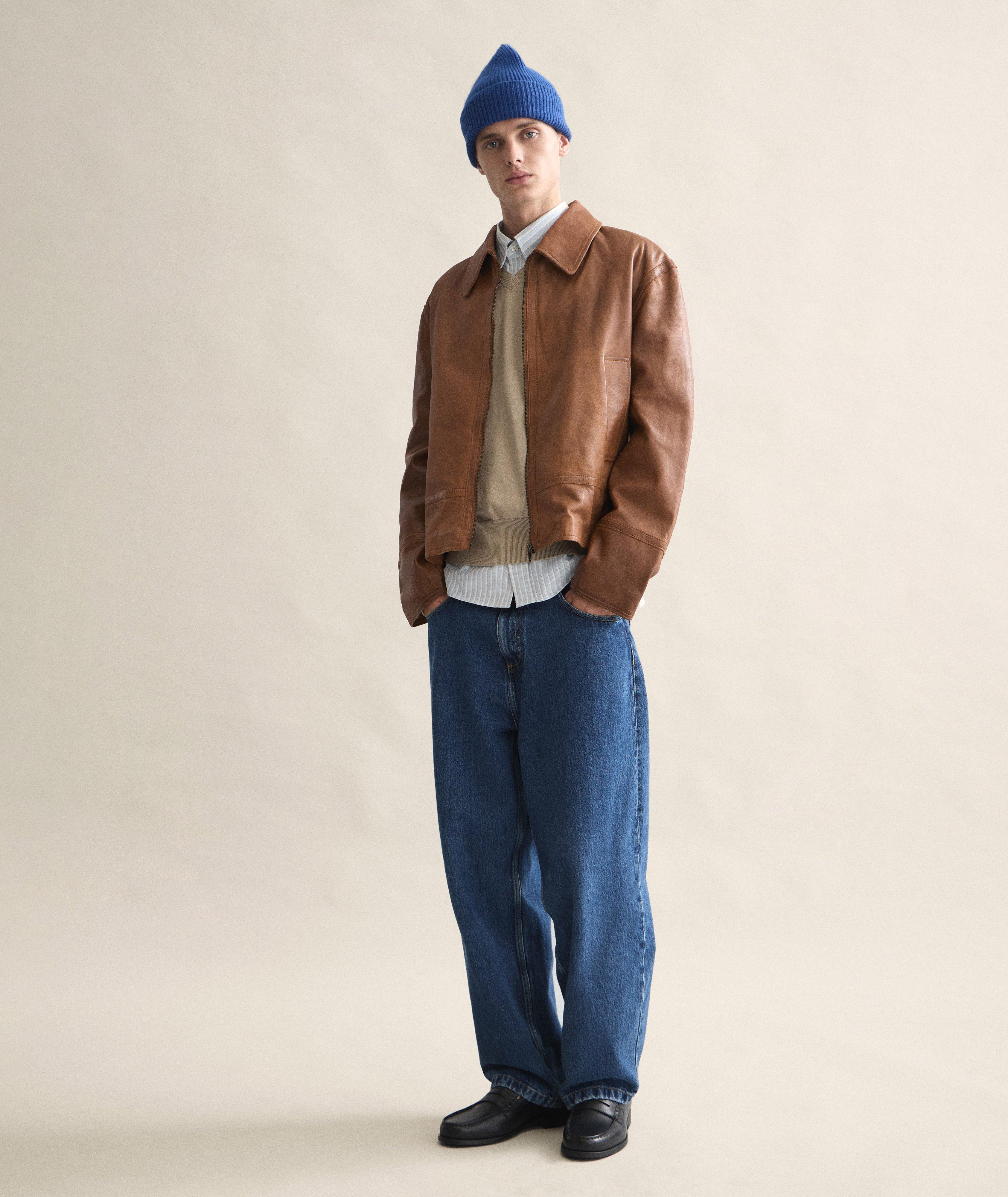 Tuque en tricot côtelé de laine et d’angora image 4