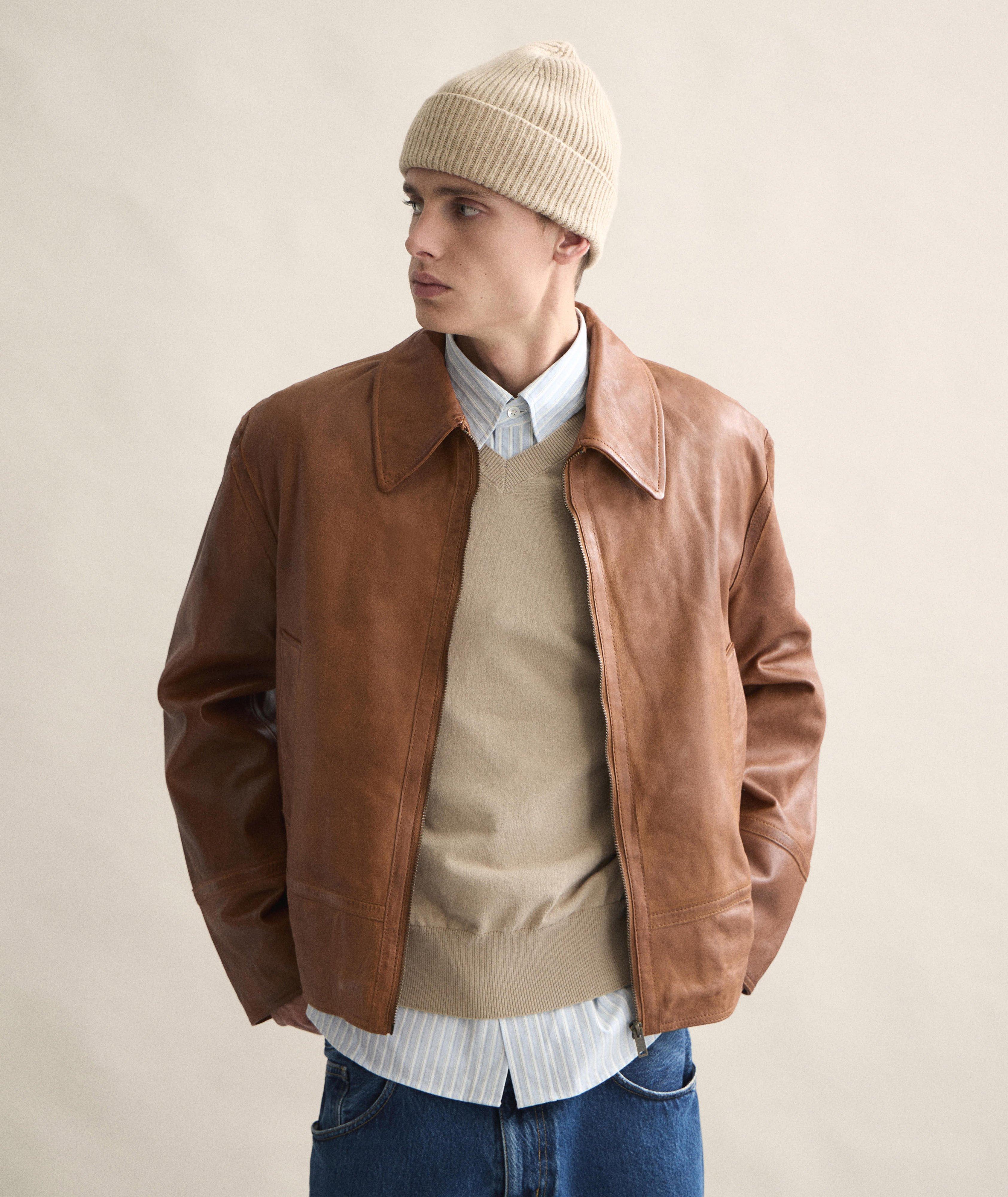 Tuque en laine d’agneau et en angora image 3