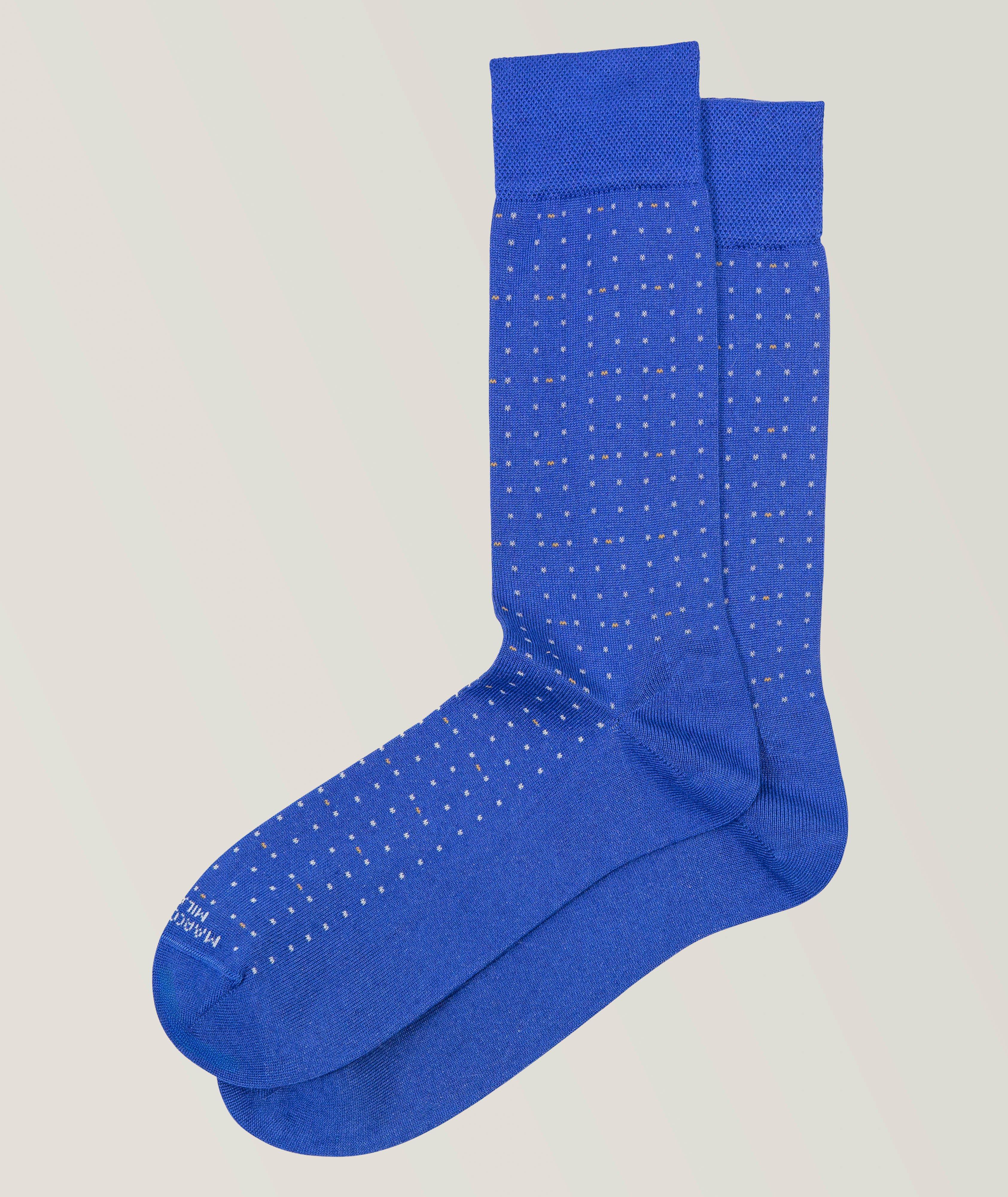 Cornflower Micro-Dot Modal Socks image 0