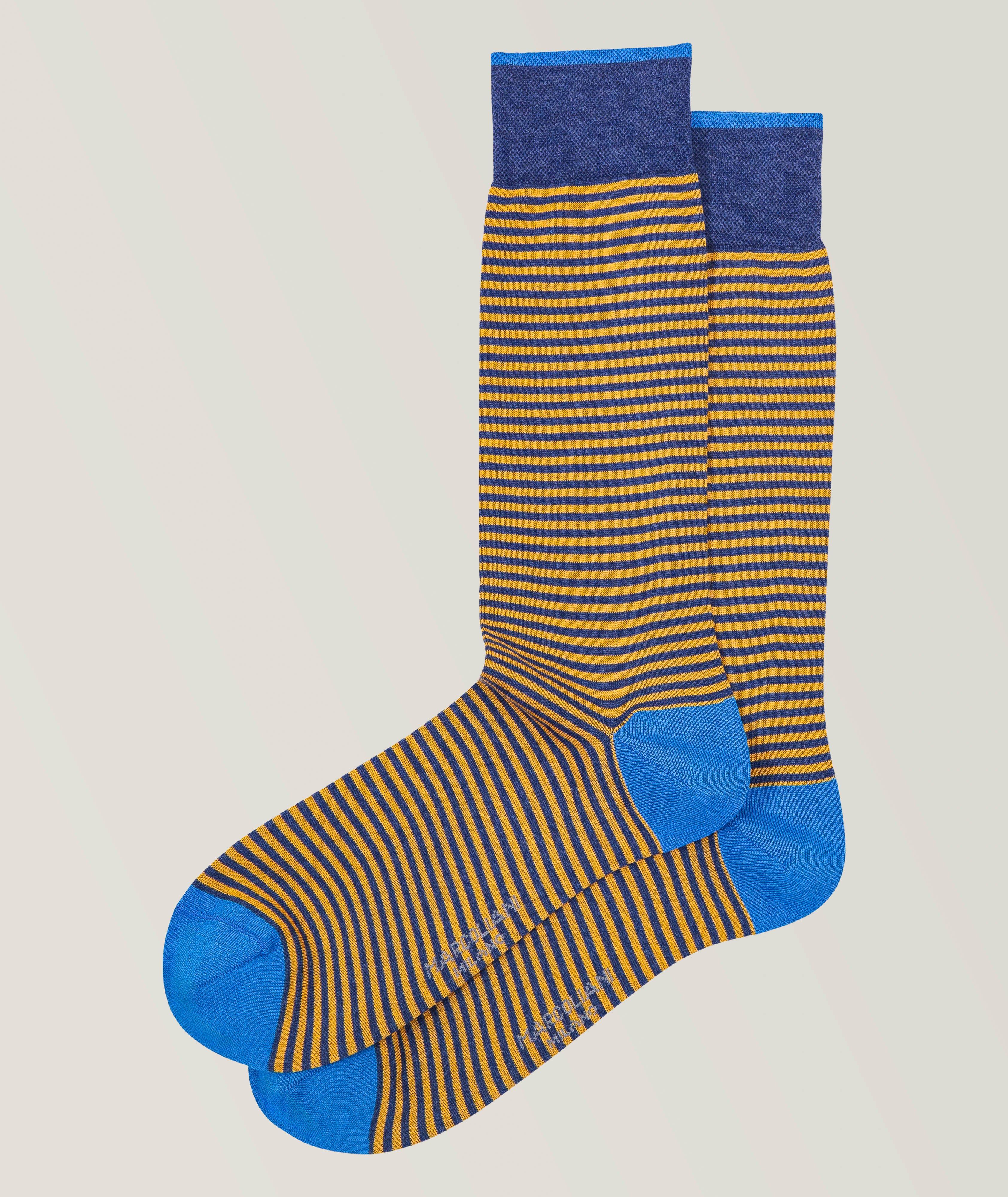 Palio Striped Pima Cottton-Blend Socks image 0