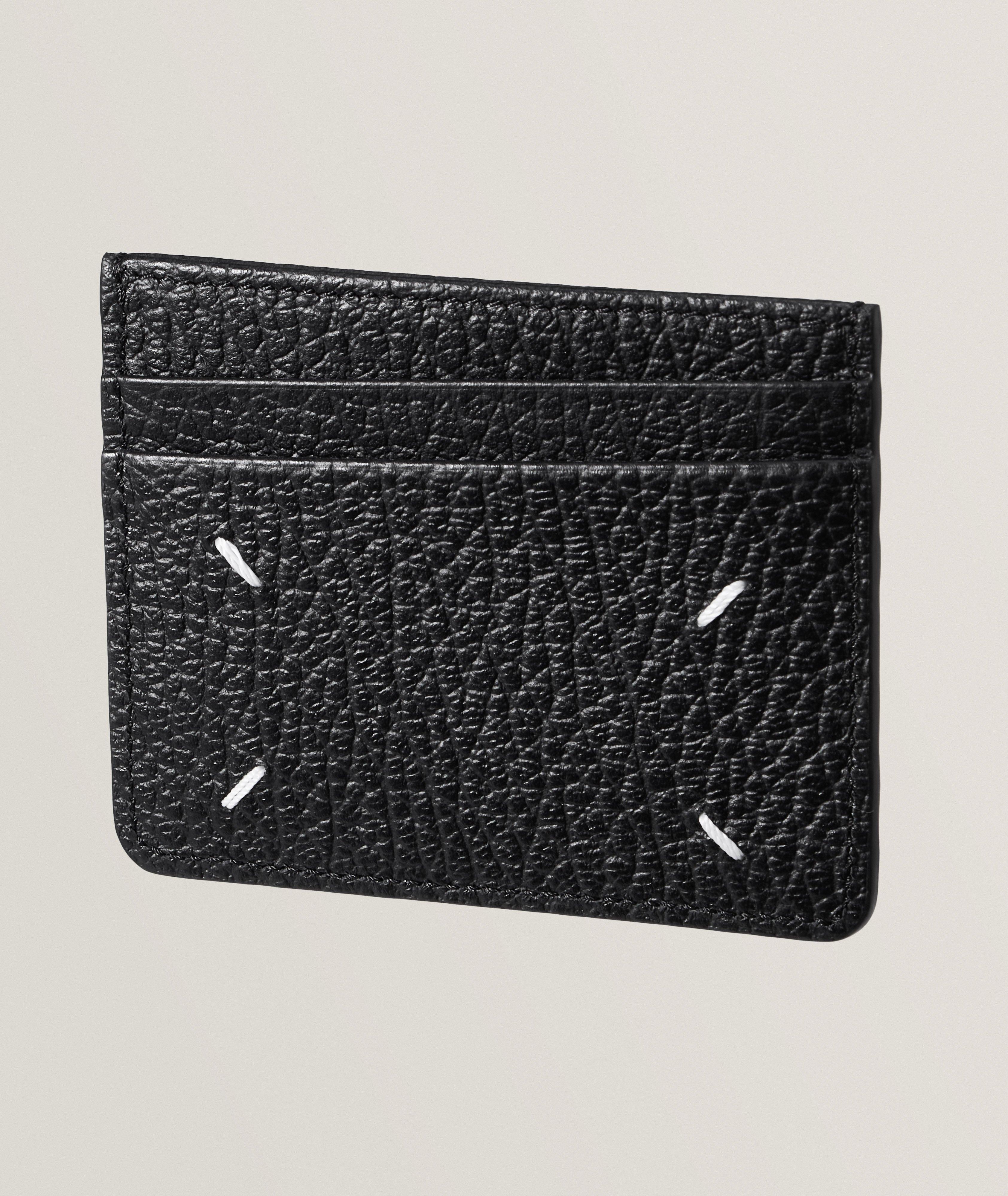 4 Stitch Grain Leather Card Holder  image 1