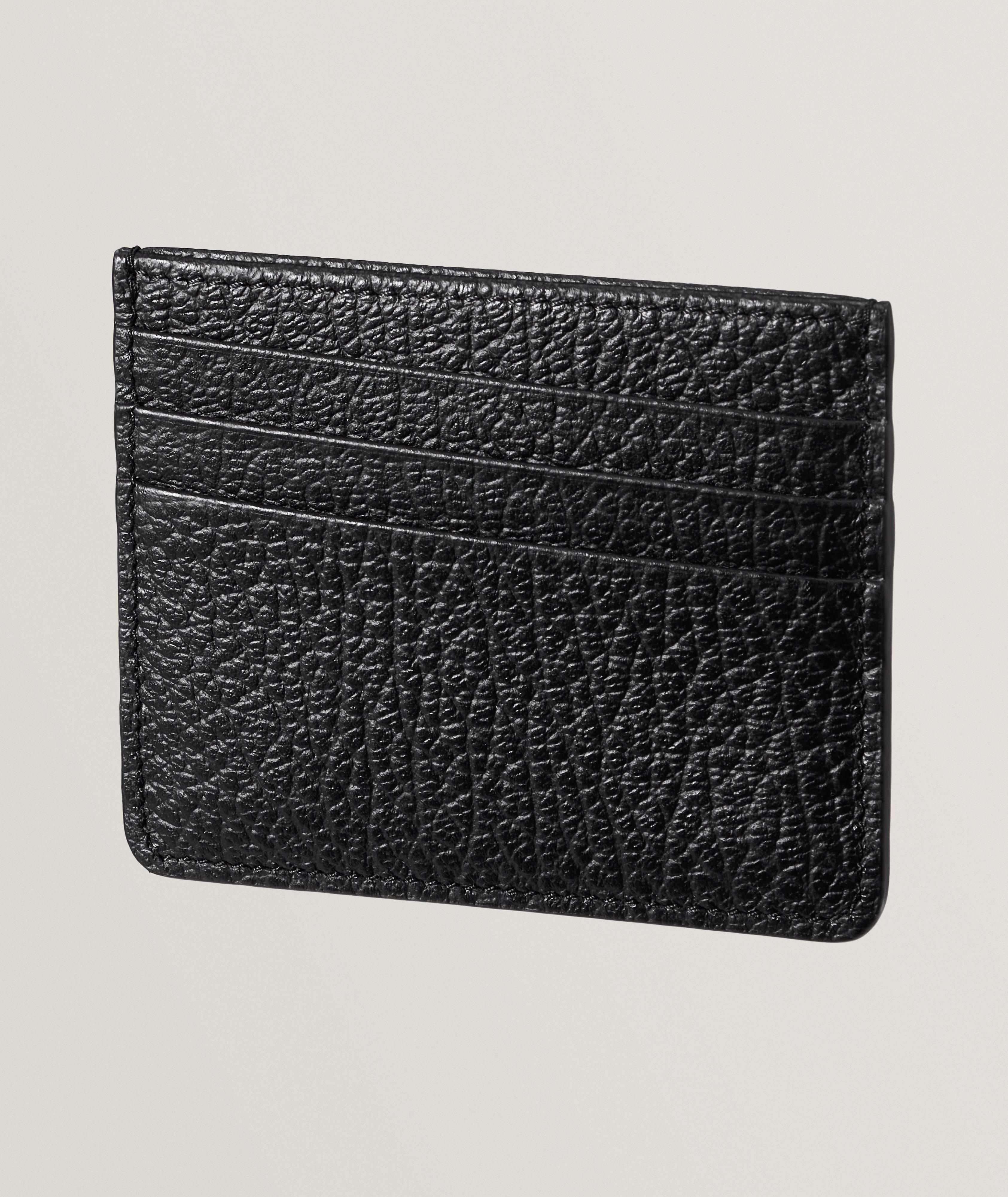 4 Stitch Grain Leather Card Holder  image 0