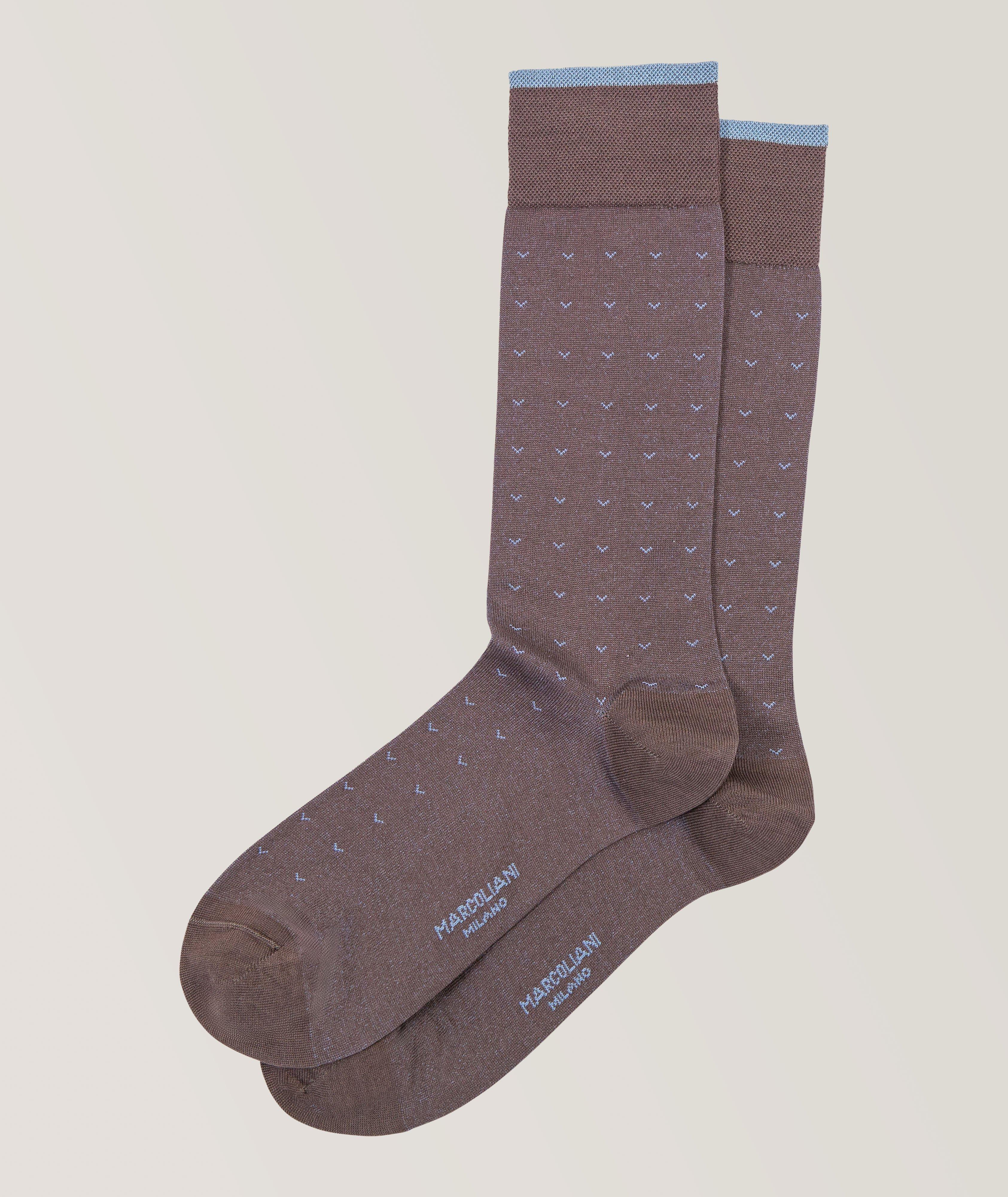 Volo Print Pima Cotton-Blend Socks image 0