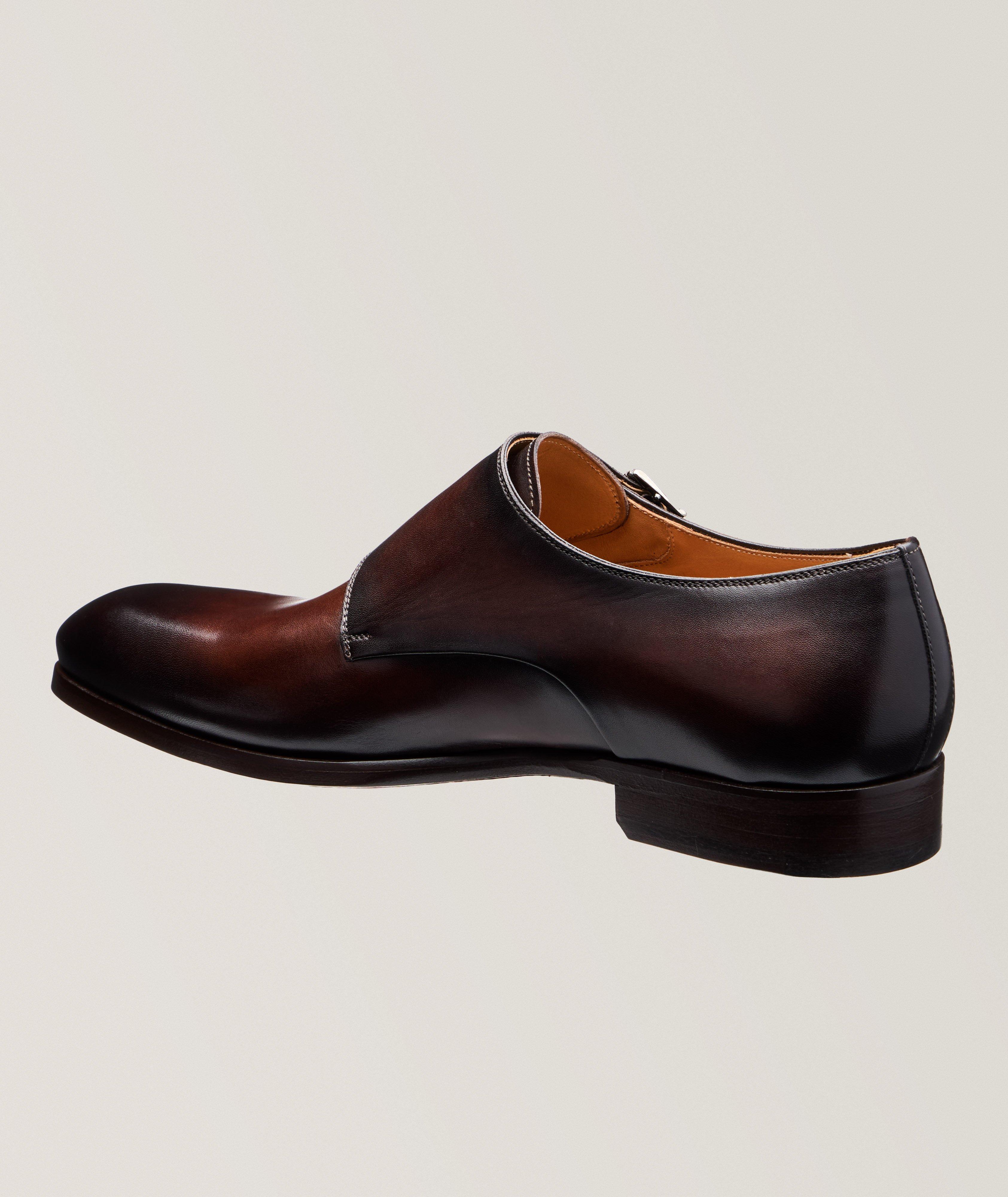 Eros Burnished Leather Double Monkstraps  image 1