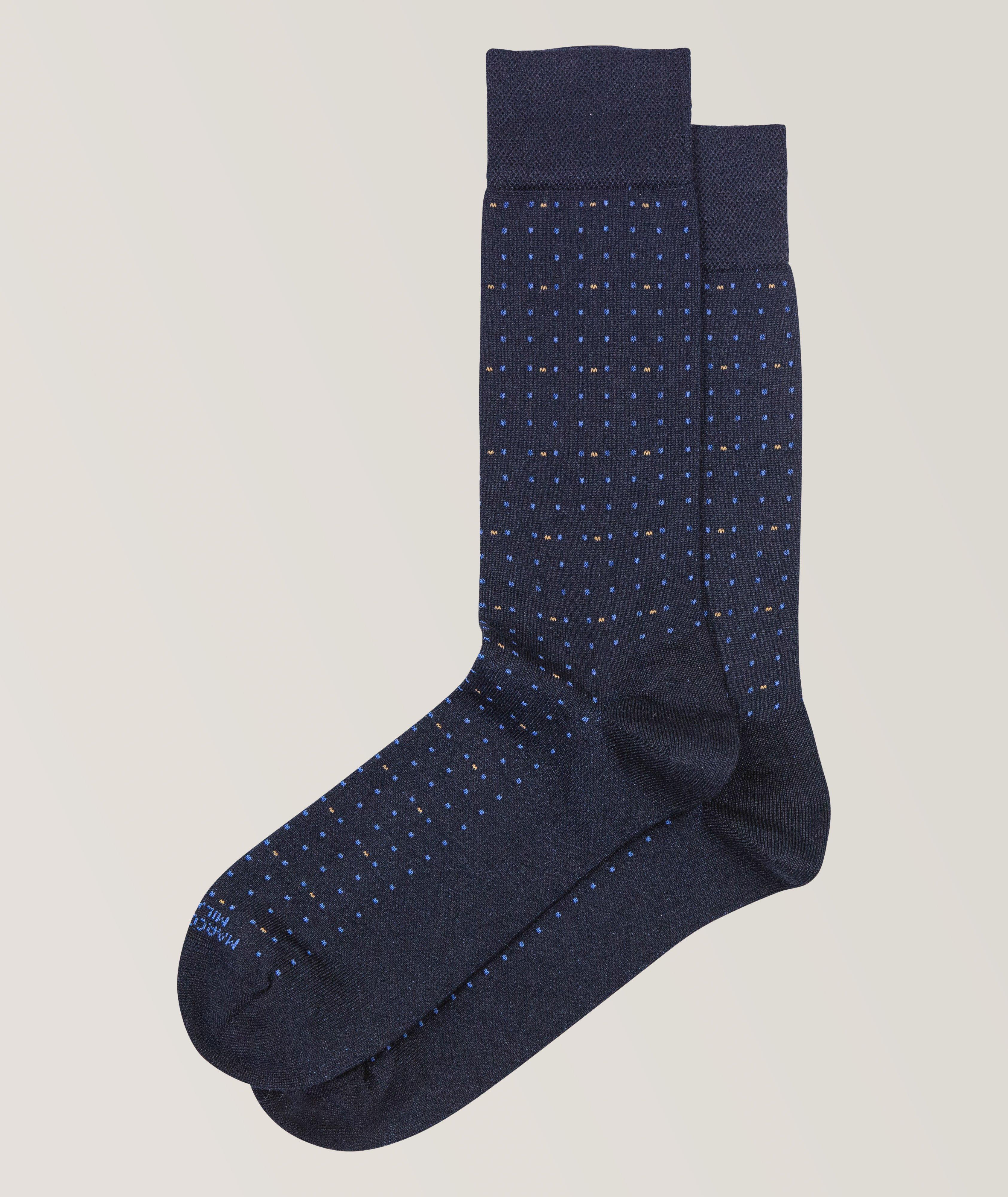 Micro-Dot Dress Socks image 0