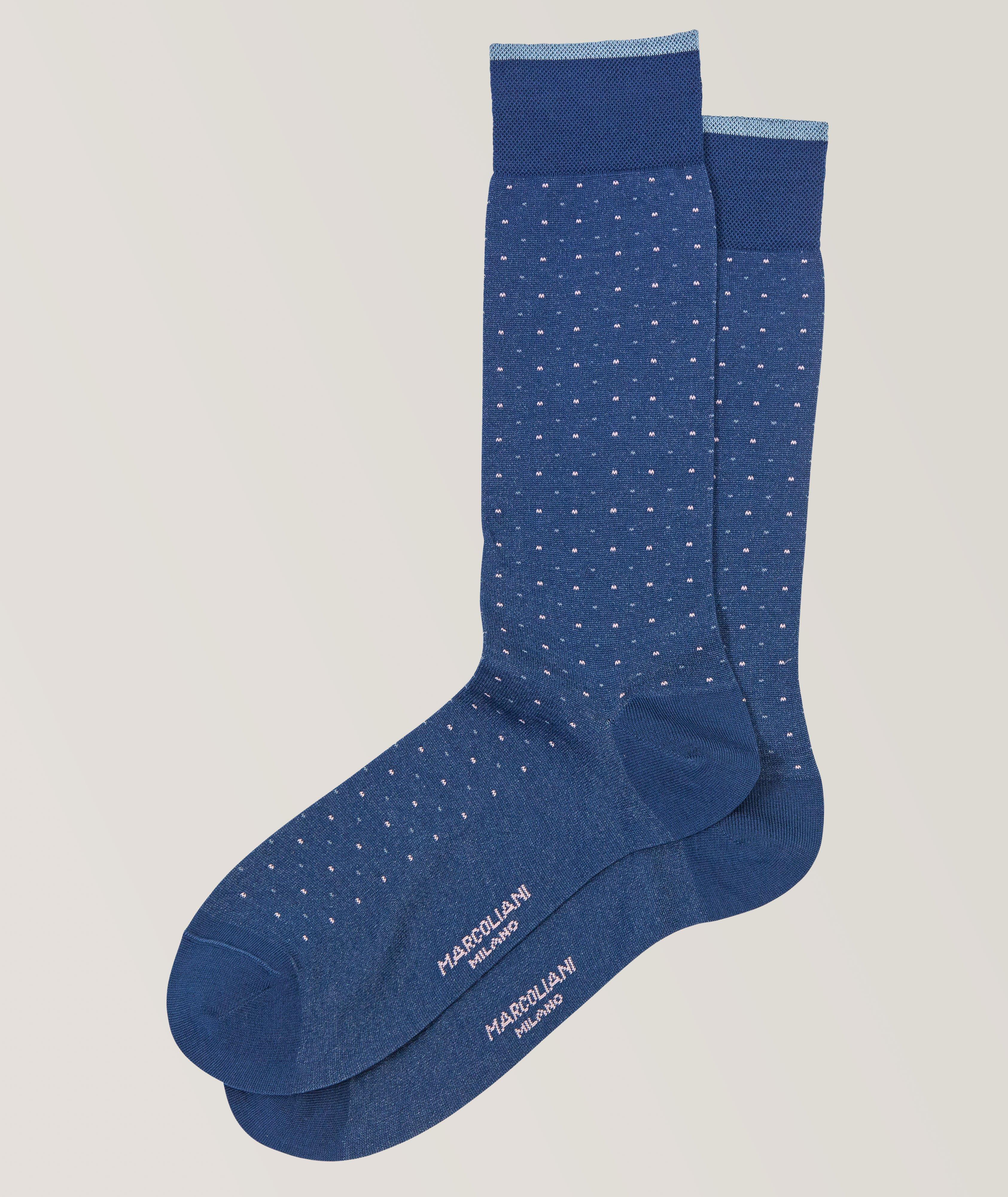 Varese Pindot Pima Cotton-Blend Socks image 0