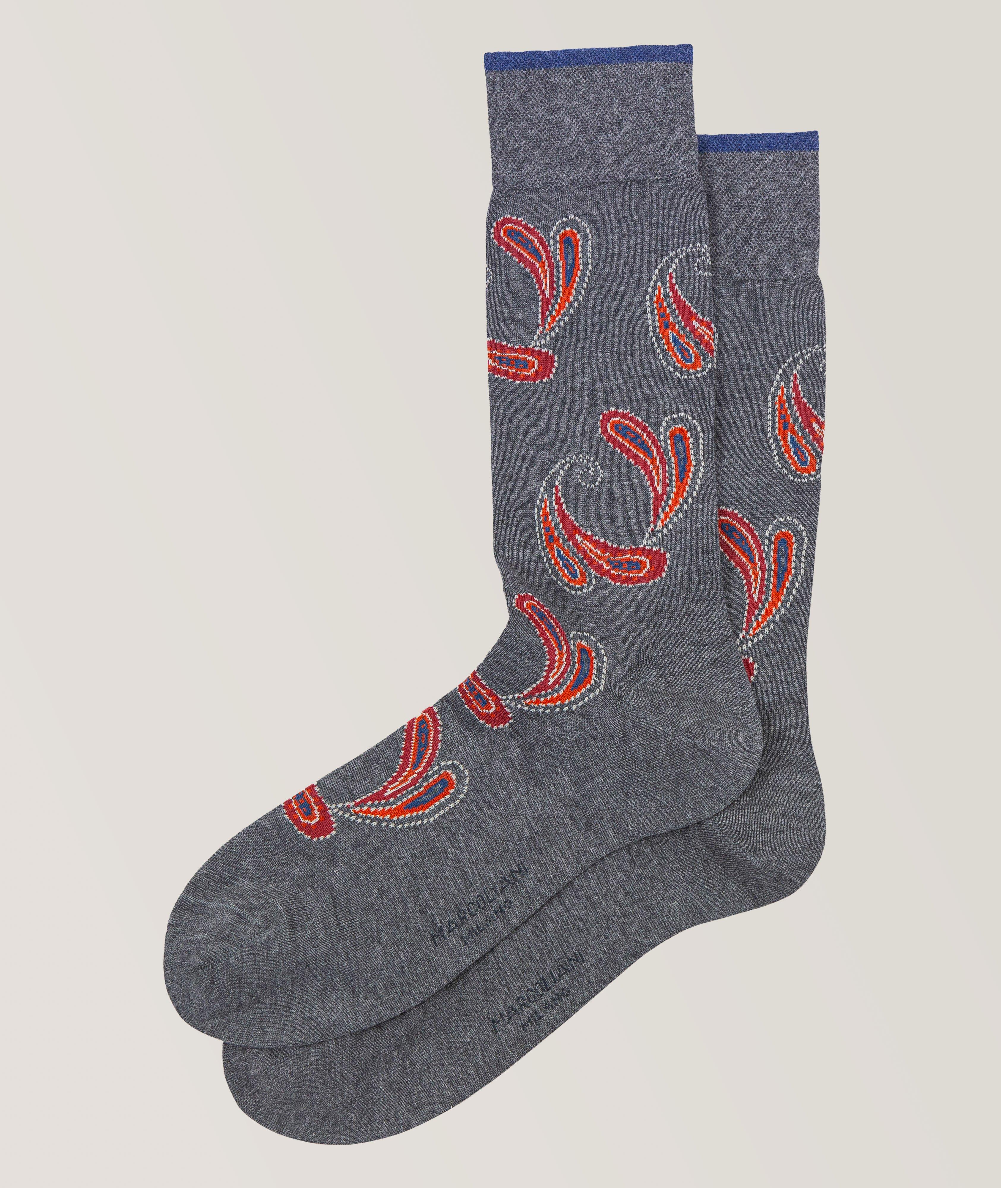 Chaussettes Agra en mélange de coton à motif paisley image 0