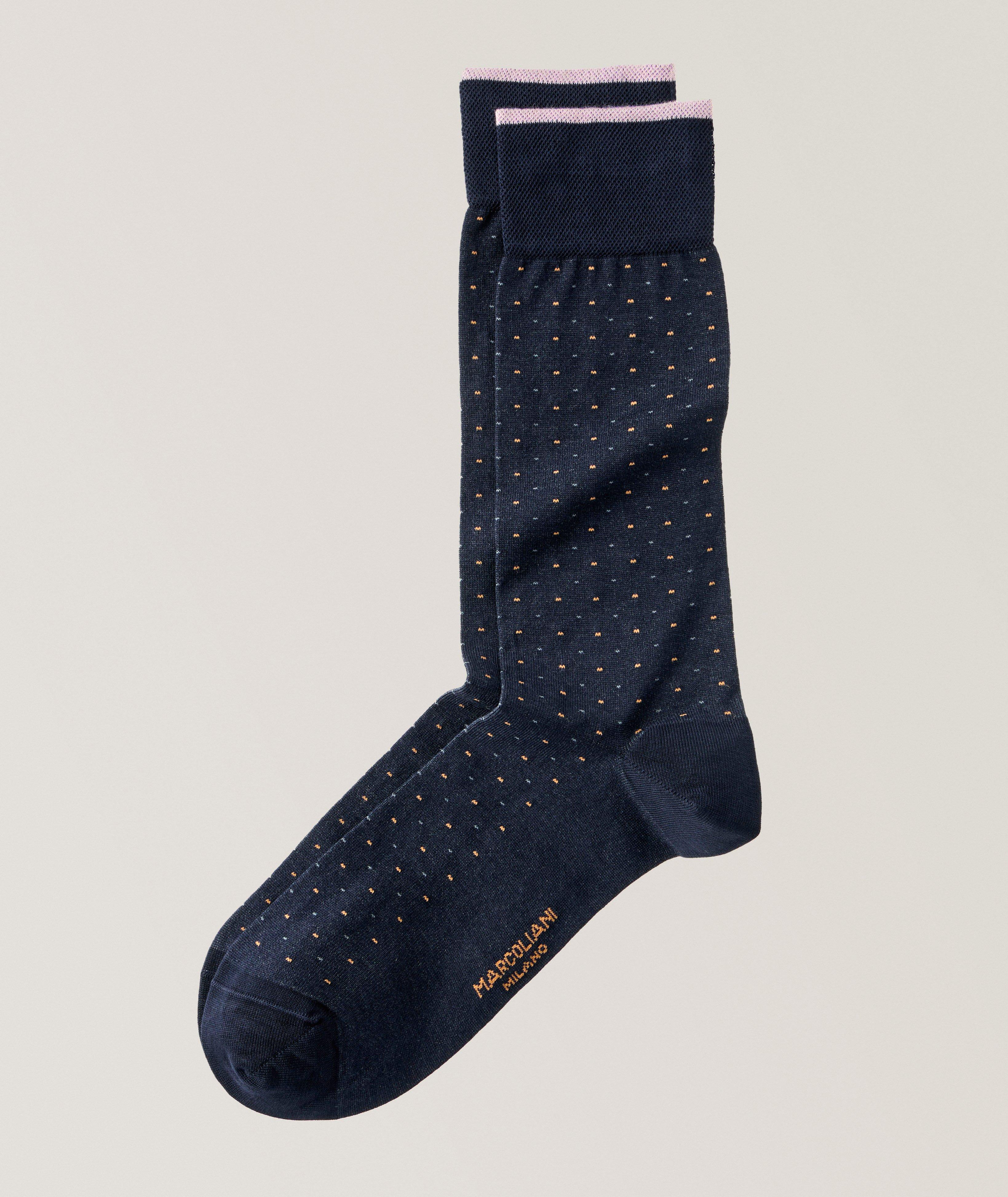 Varese Pindot Pima Cotton-Blend Socks image 0