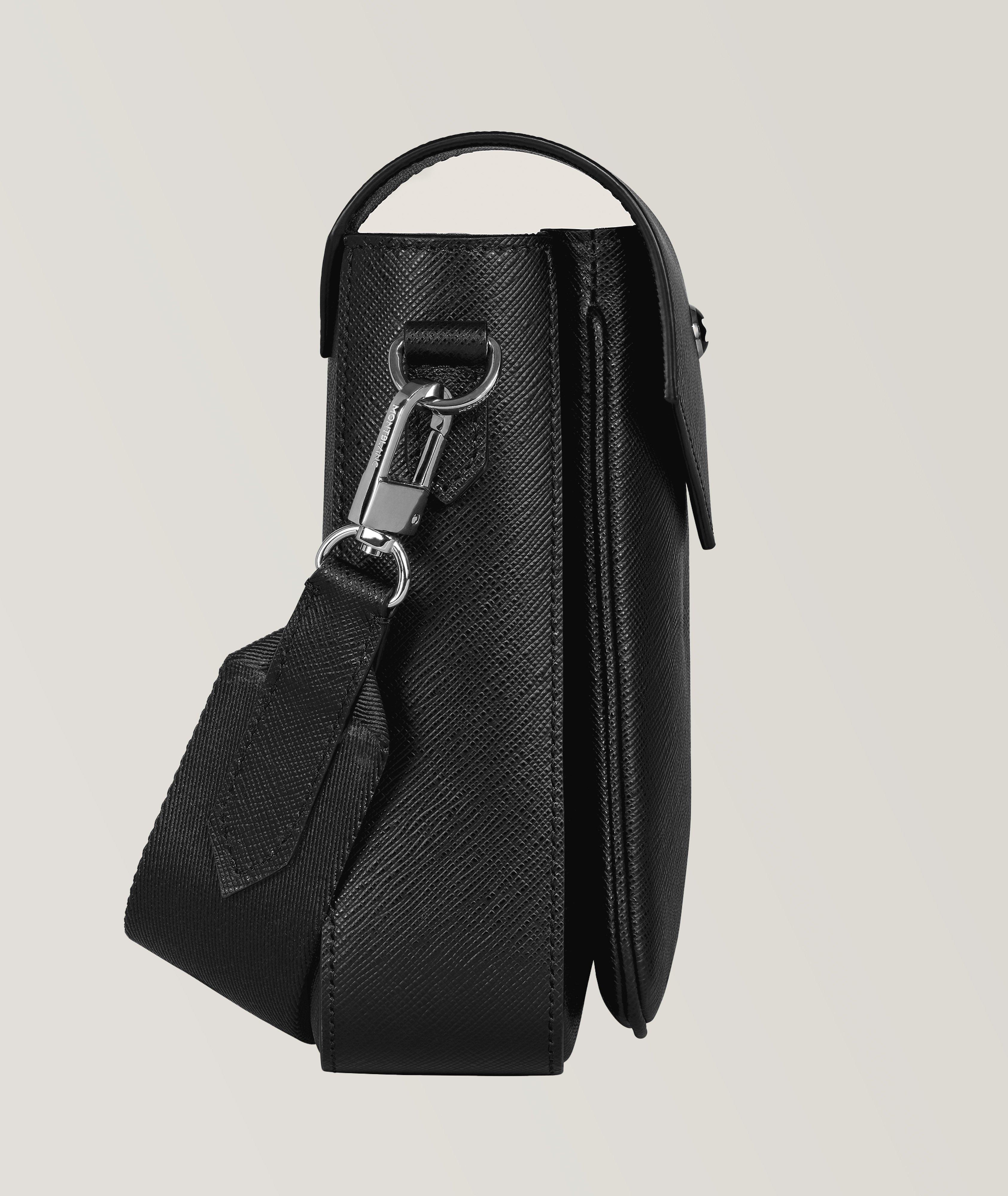 Sac messager en cuir pleine fleur image 3