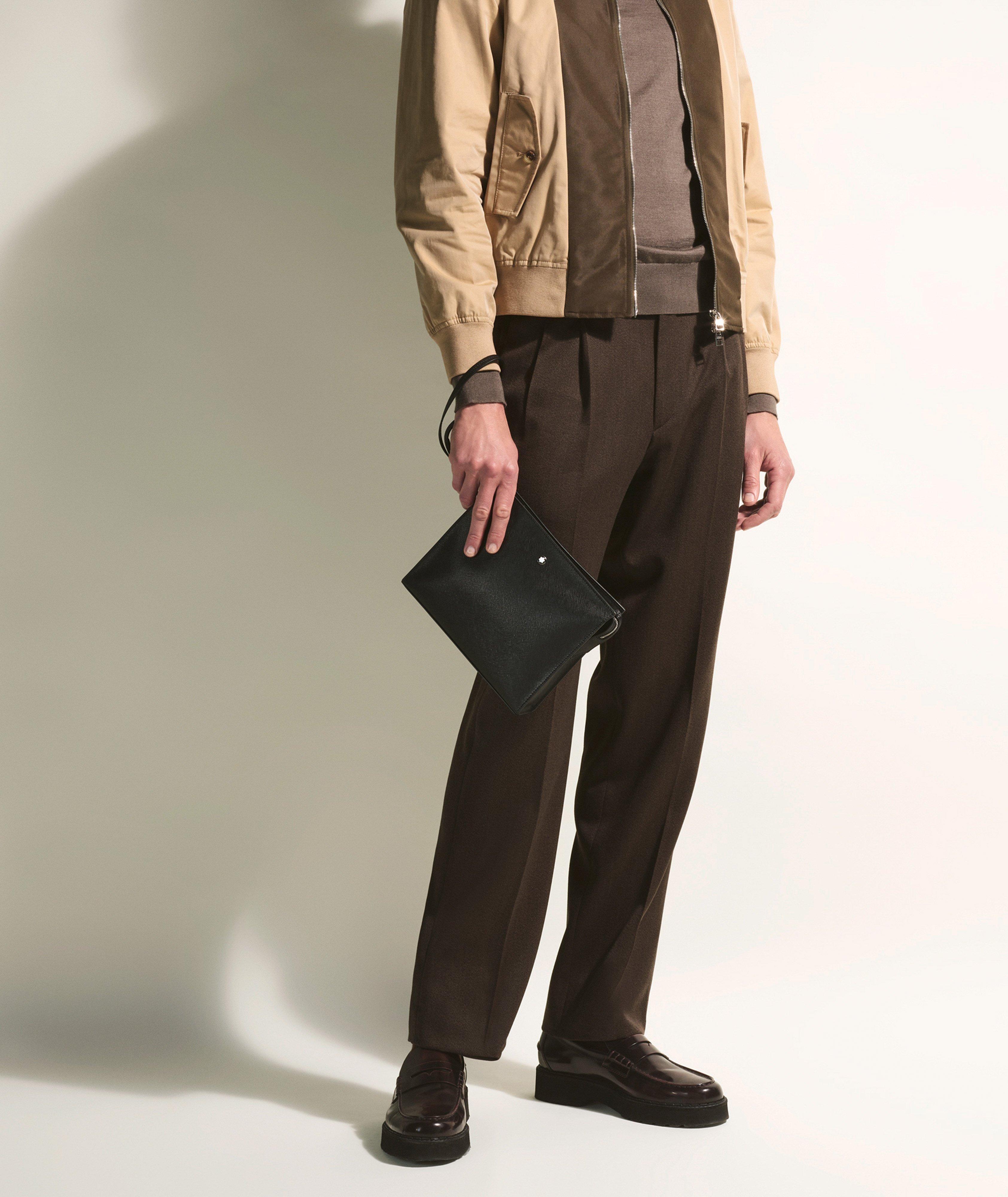 Sac pochette en cuir, collection Sartorial image 3