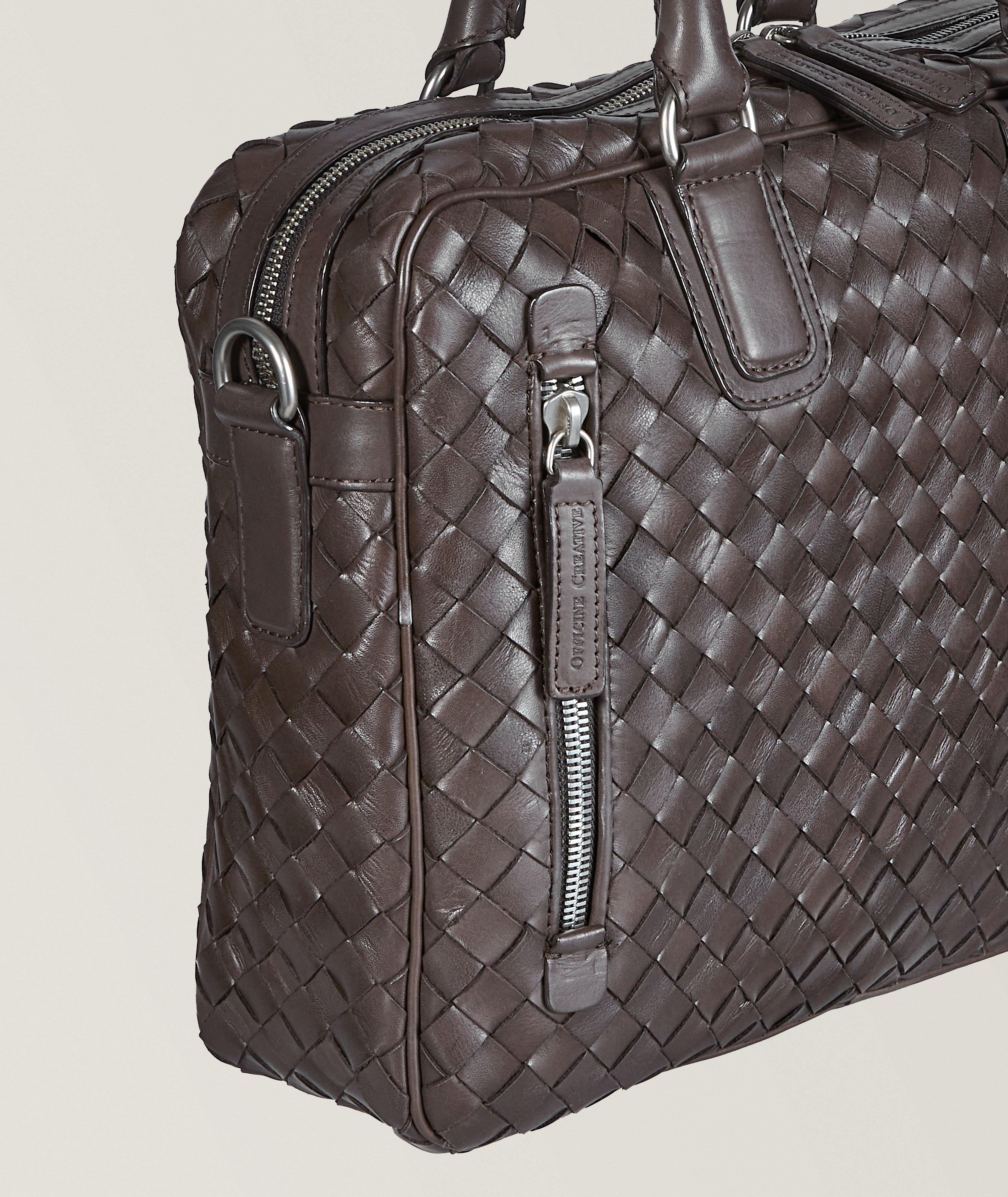 Woven Leather Briefcase image 2