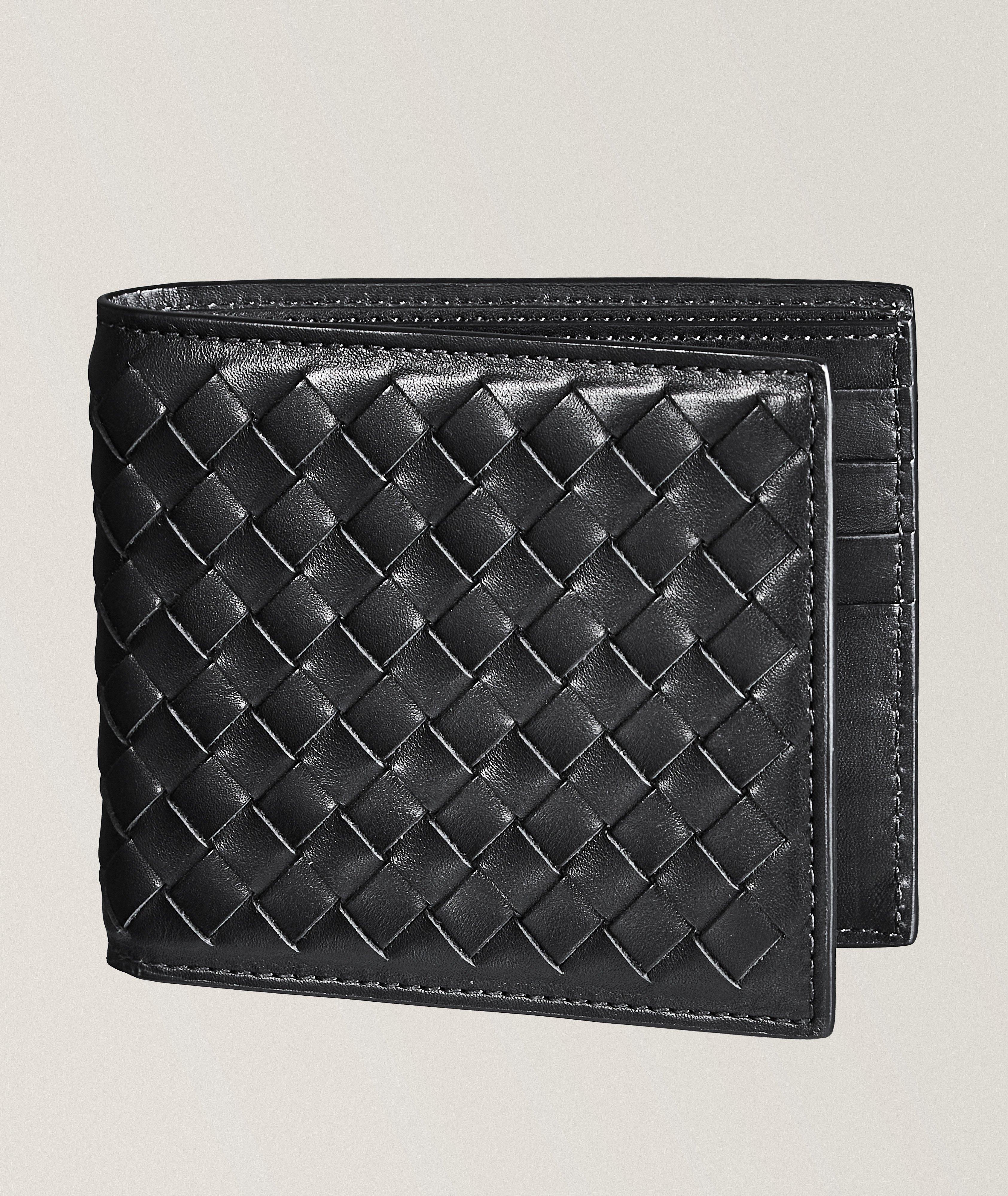 Officine Creative Woven Leather Bifold Wallet