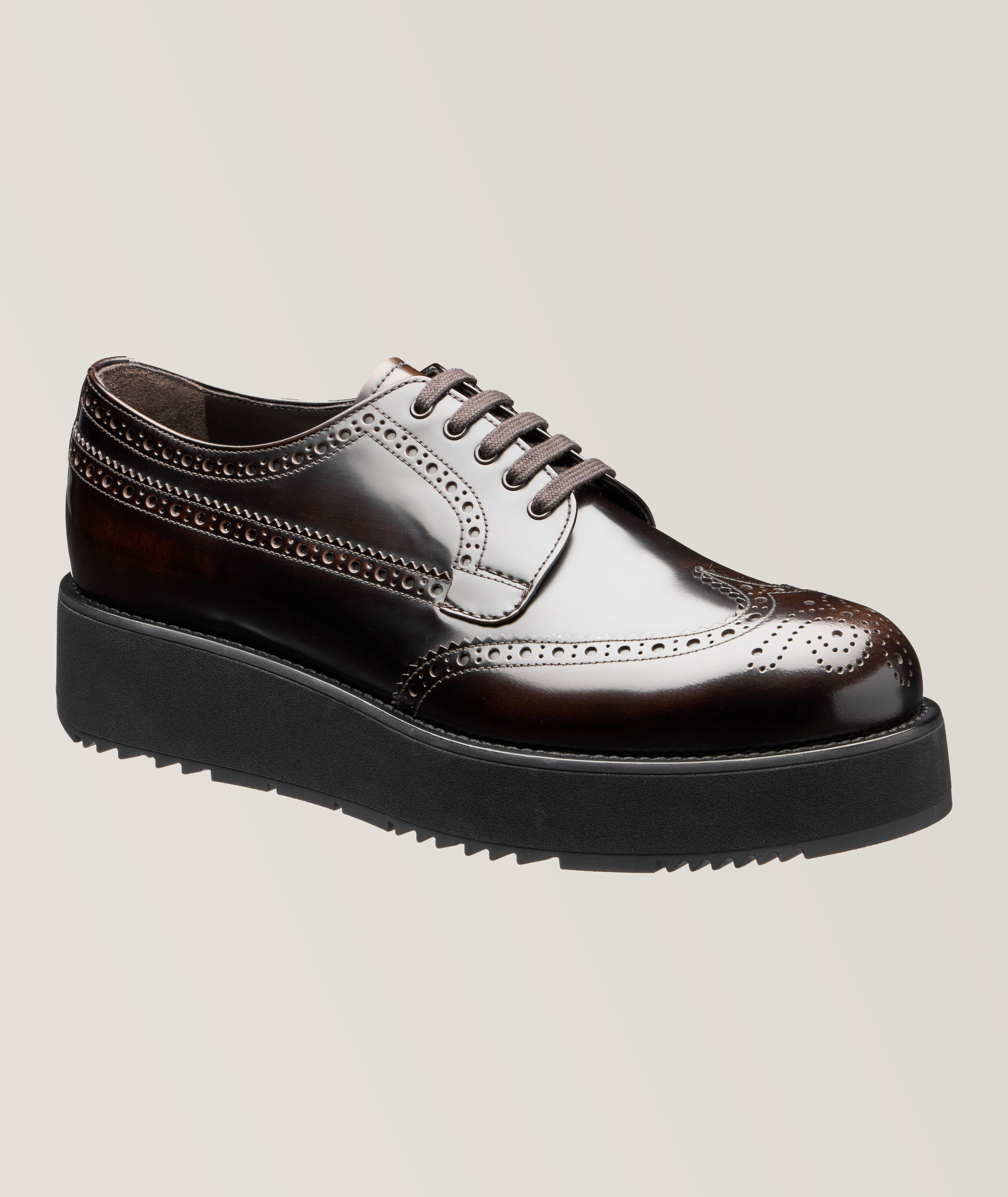 Brushed Leather Derby Brogues image 0