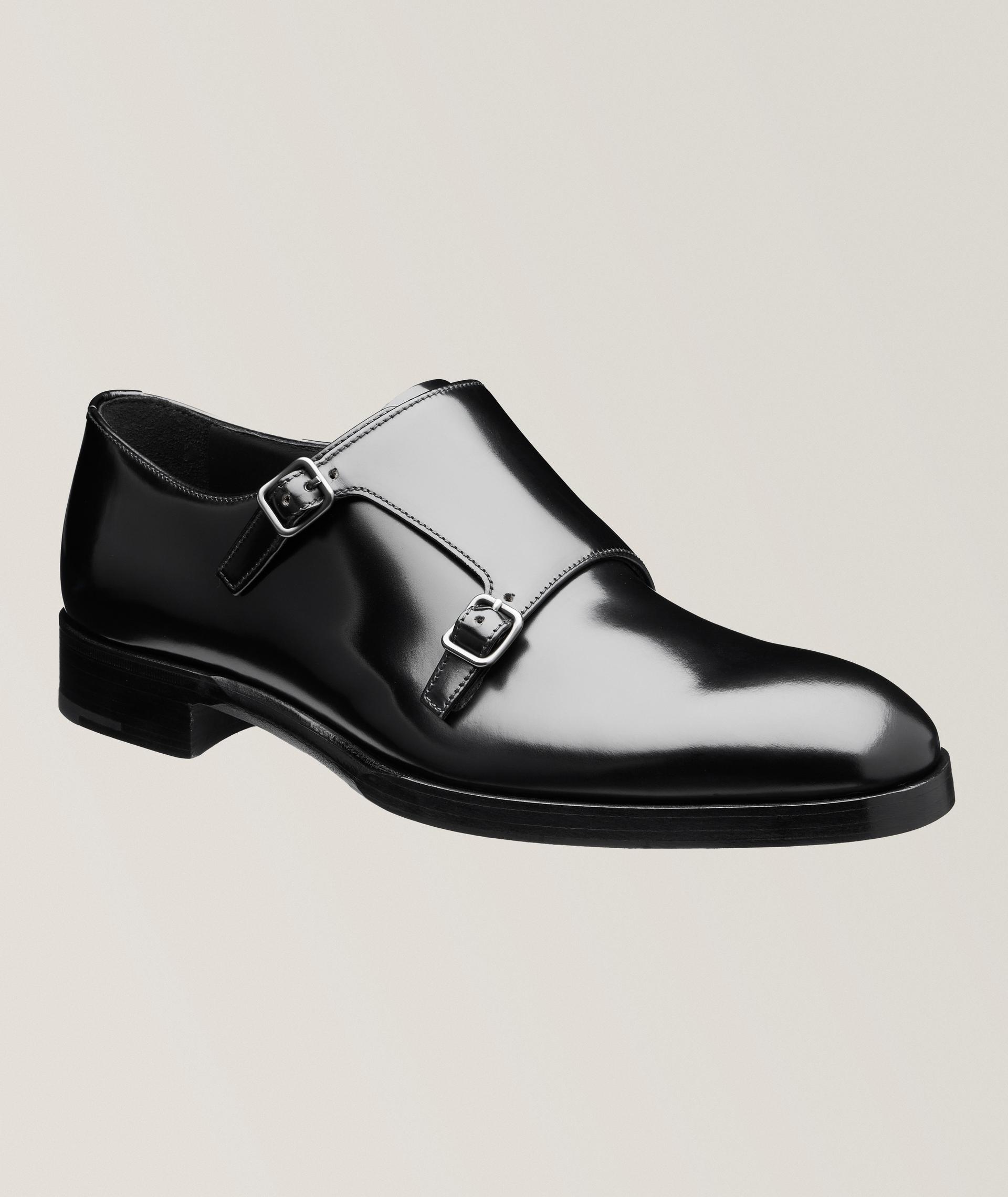 Brushed Spazzolato Leather Monkstraps  image 0