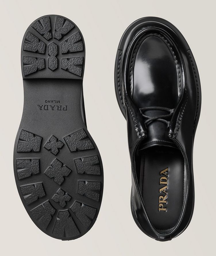 Prada Diapason Opaque Brushed Leather Shoes | Dress Shoes Prada Diapason Opaque Brushed Leather Shoes | Dress Shoes