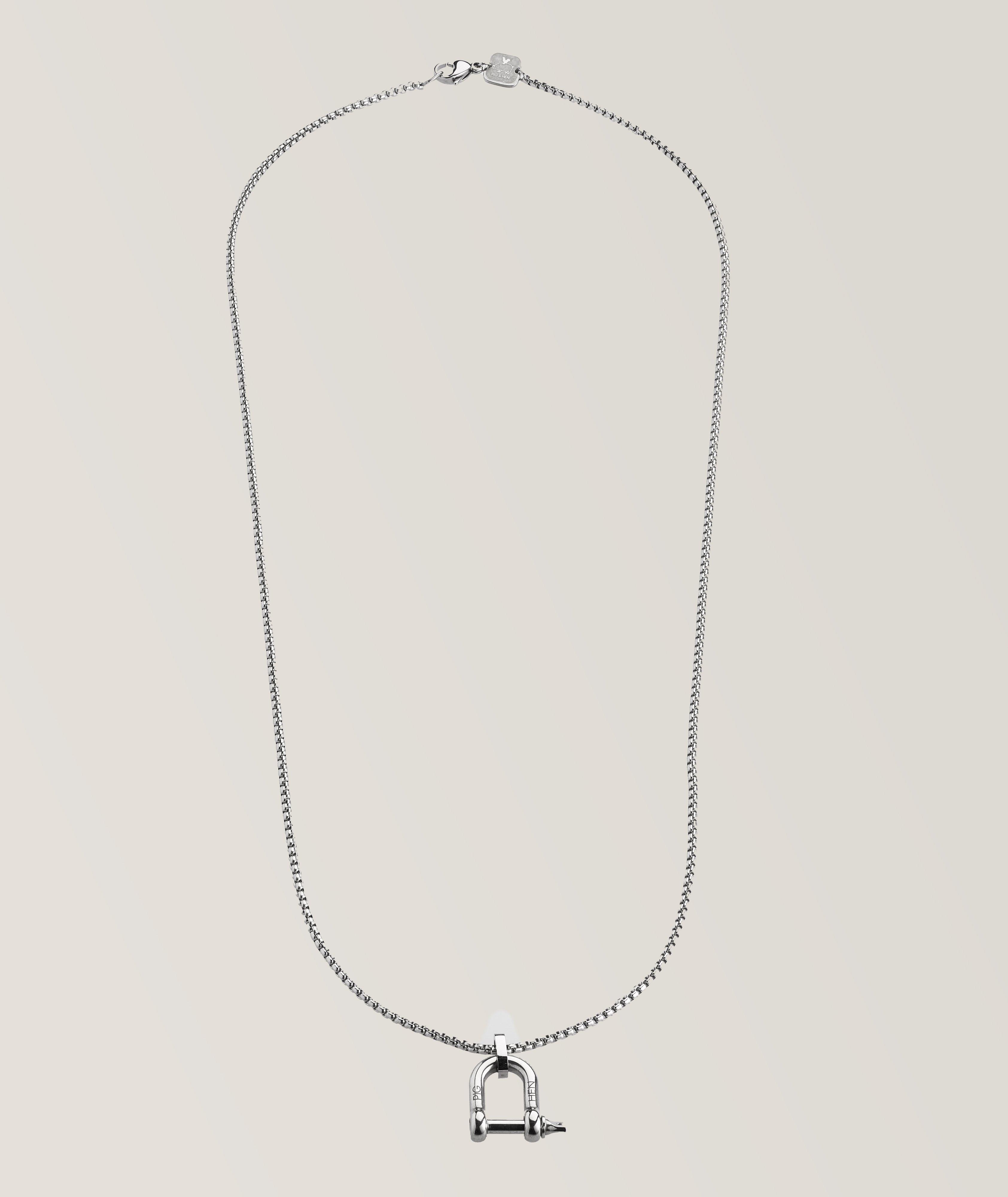 Collier à pendentif en D image 0