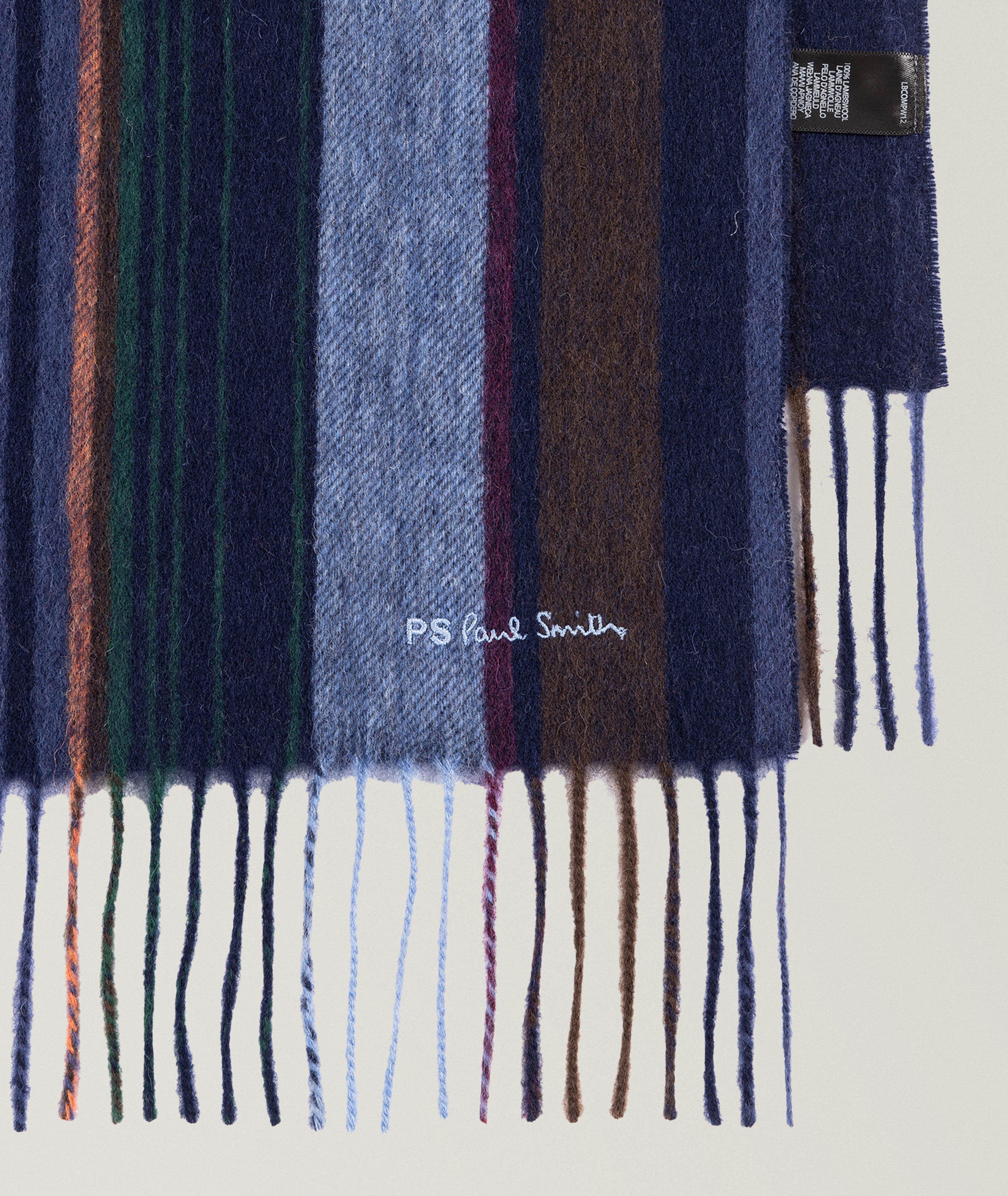 Trent Striped Lambswool Scarf  image 1