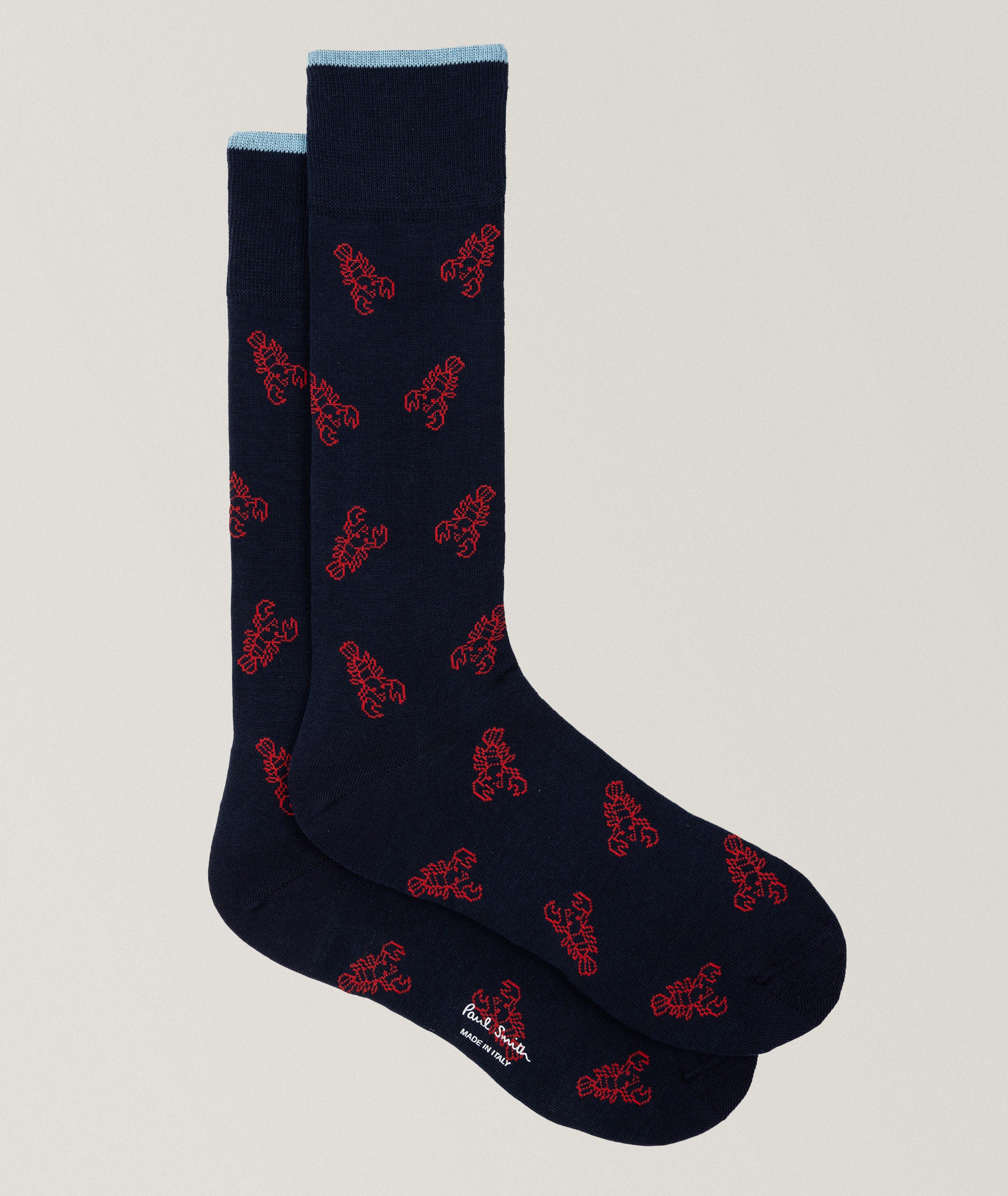 Chaussettes en mélange de coton à motif de homards image 0