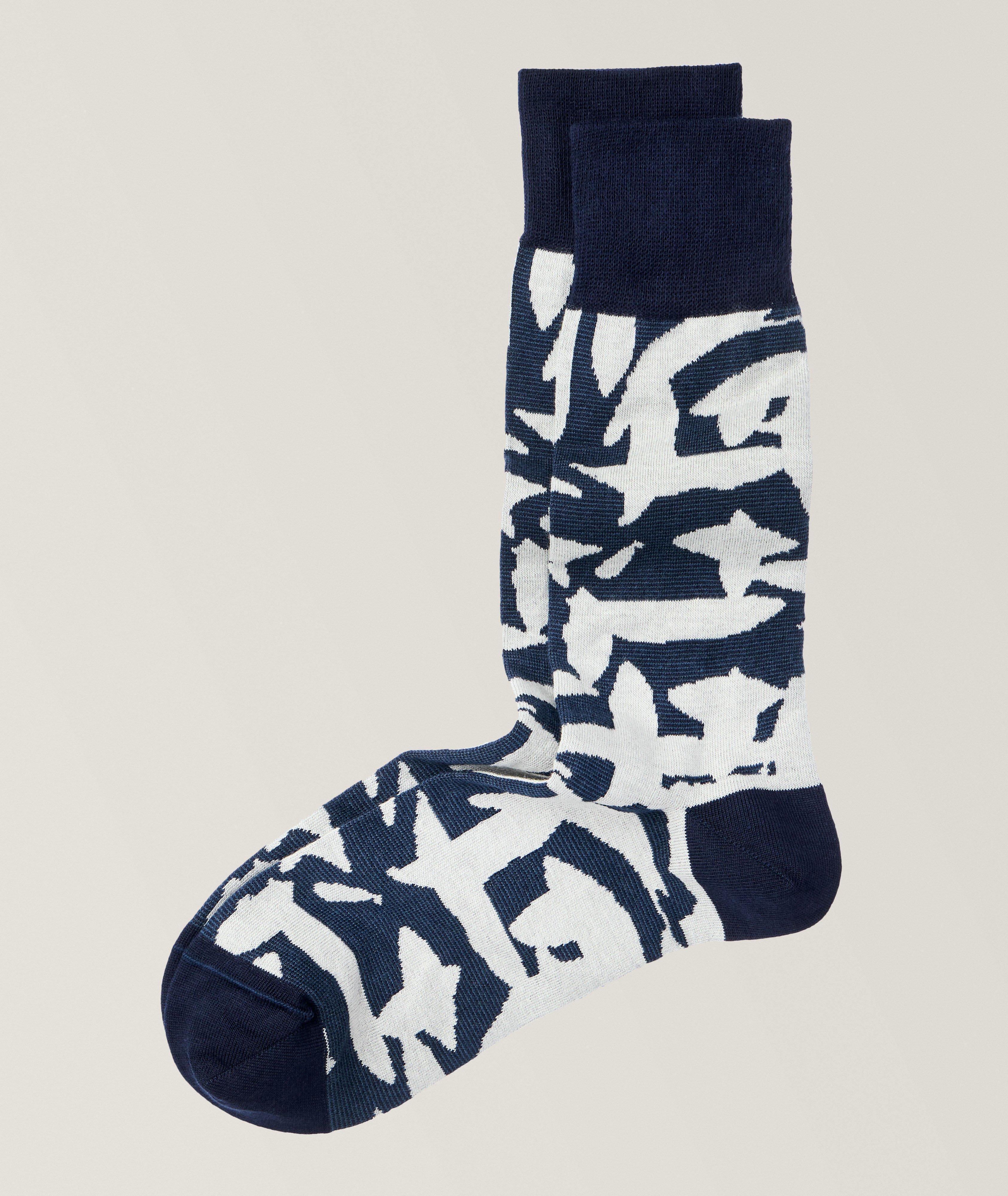 Gideon Stretch-Cotton Dress Socks image 0