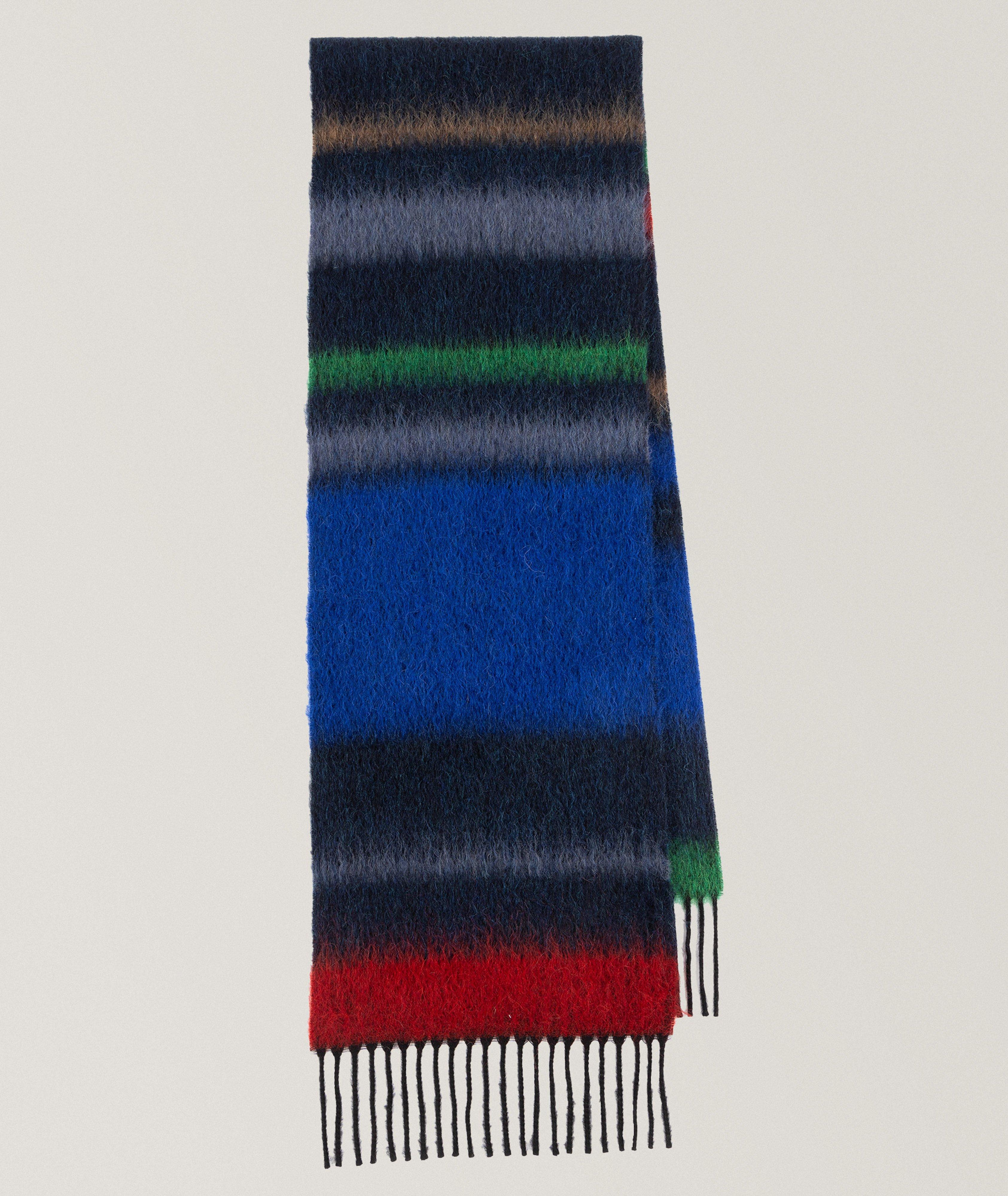 Striped Wool-Blend Scarf image 0