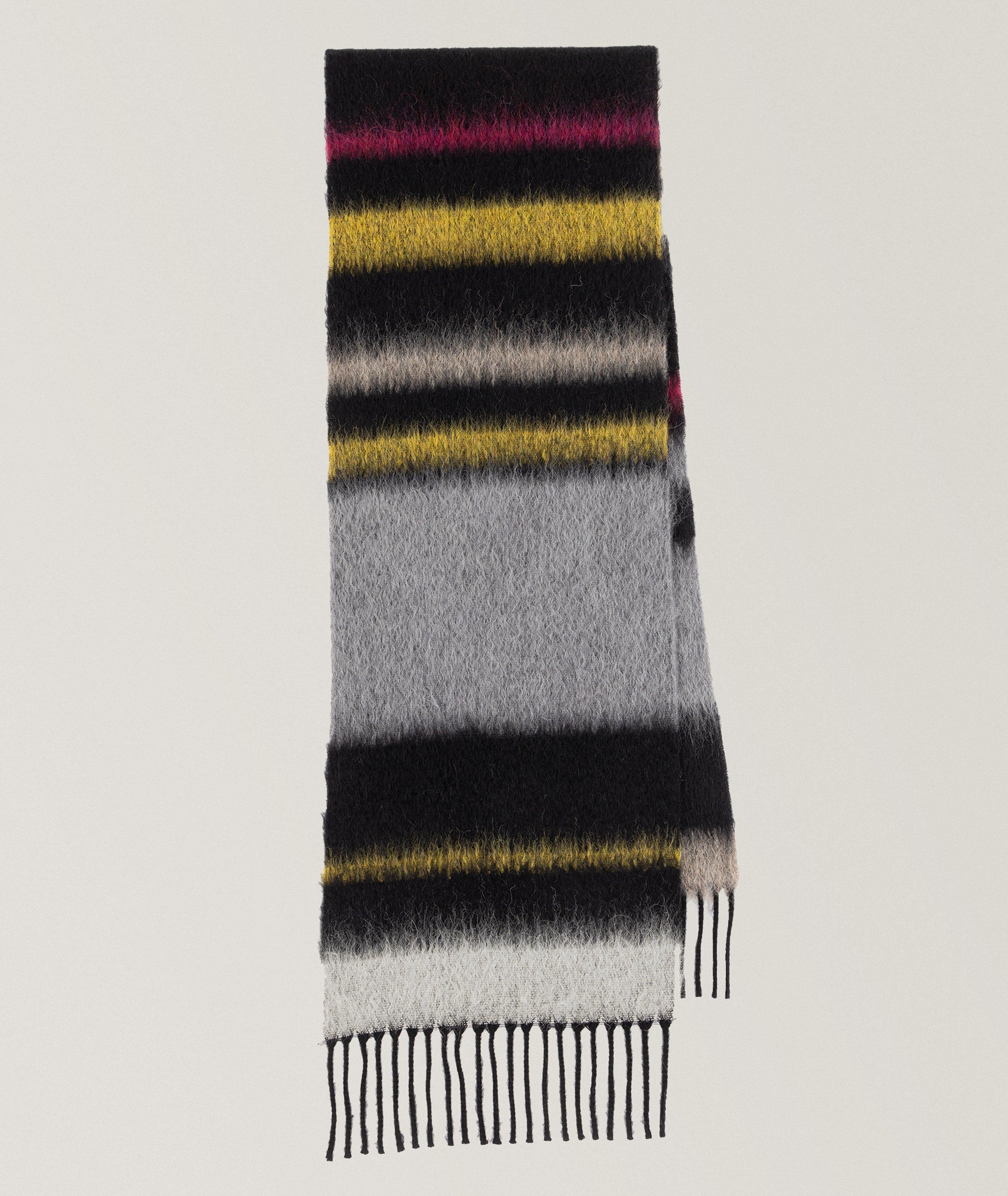 Striped Wool-Blend Scarf image 0