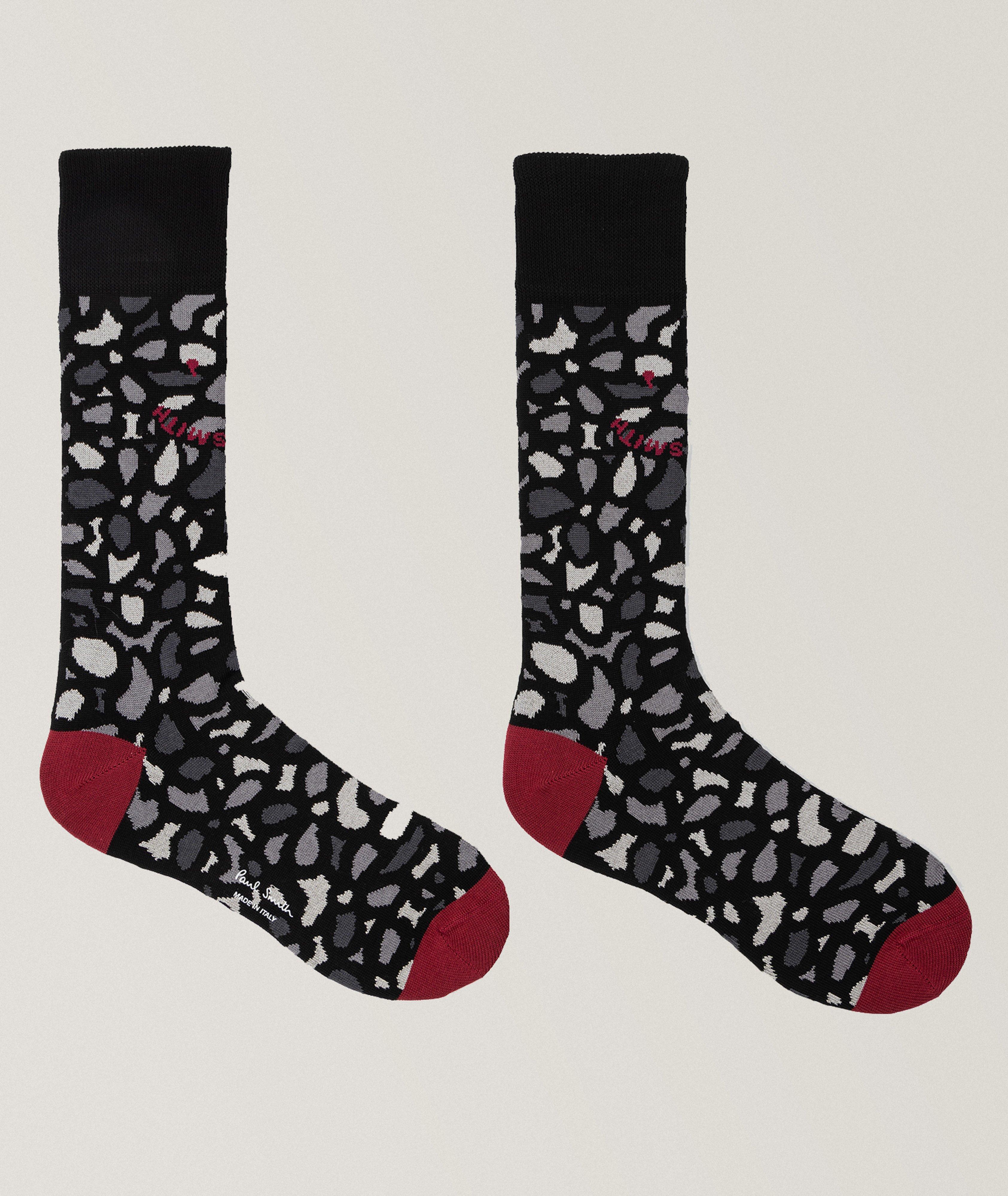 Camo Stretch-Cotton Dress Socks image 1