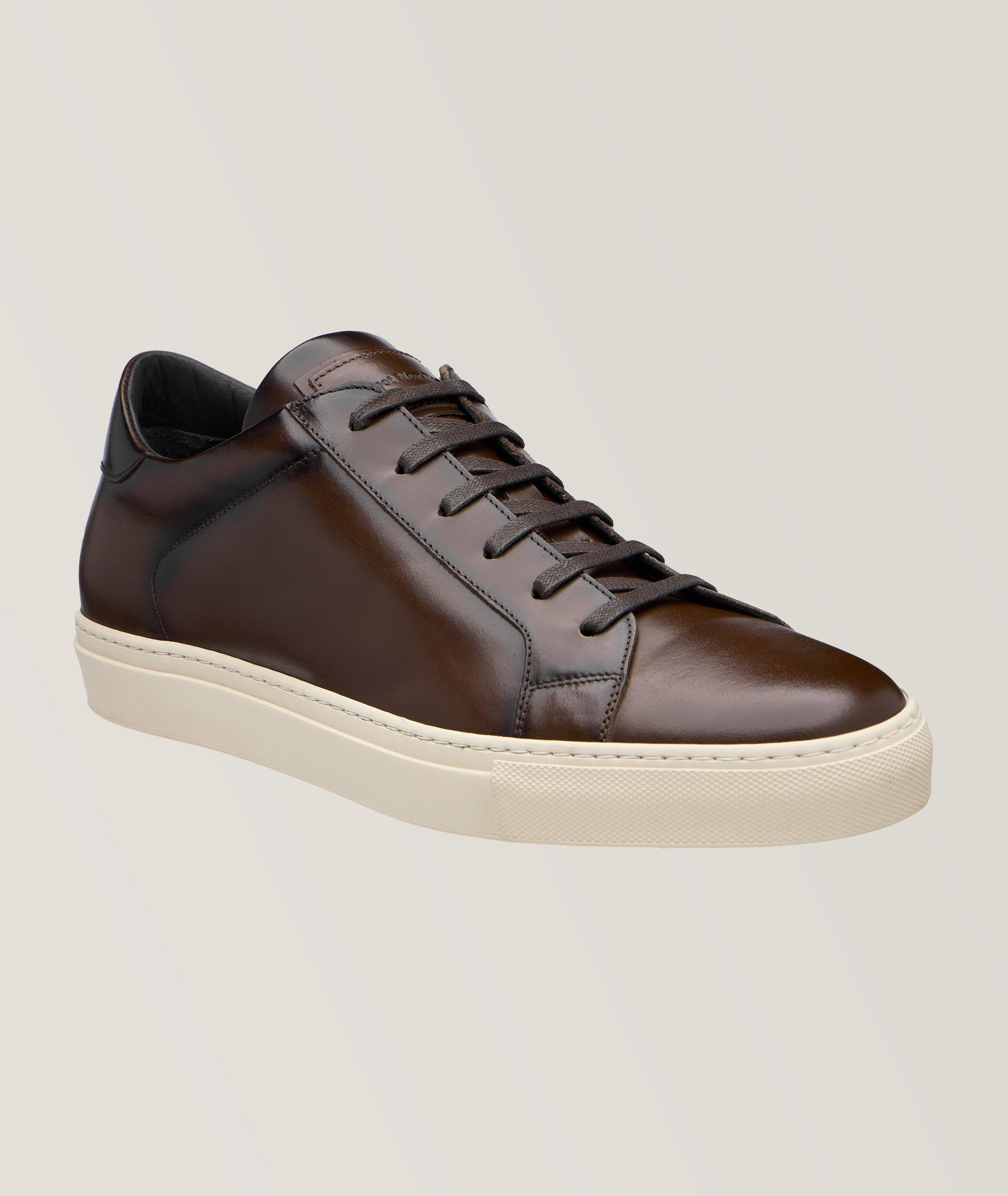 Pescara Burnished Leather Sneakers  image 0