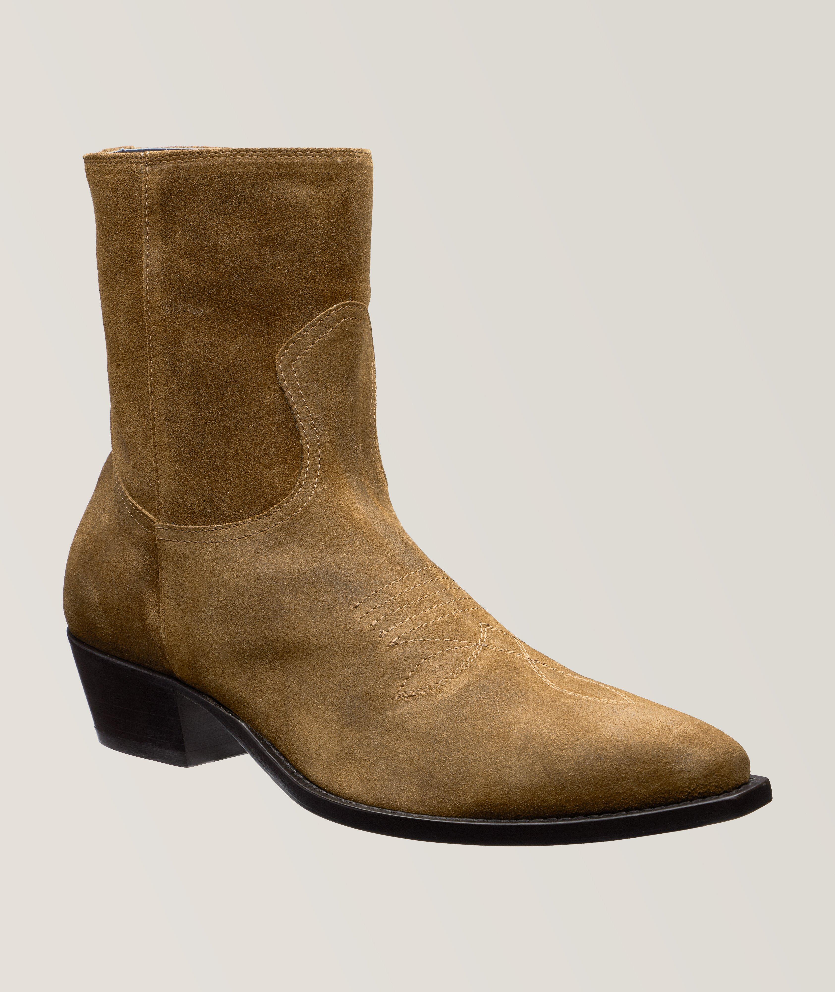 Atticus Suede Cowboy Boots