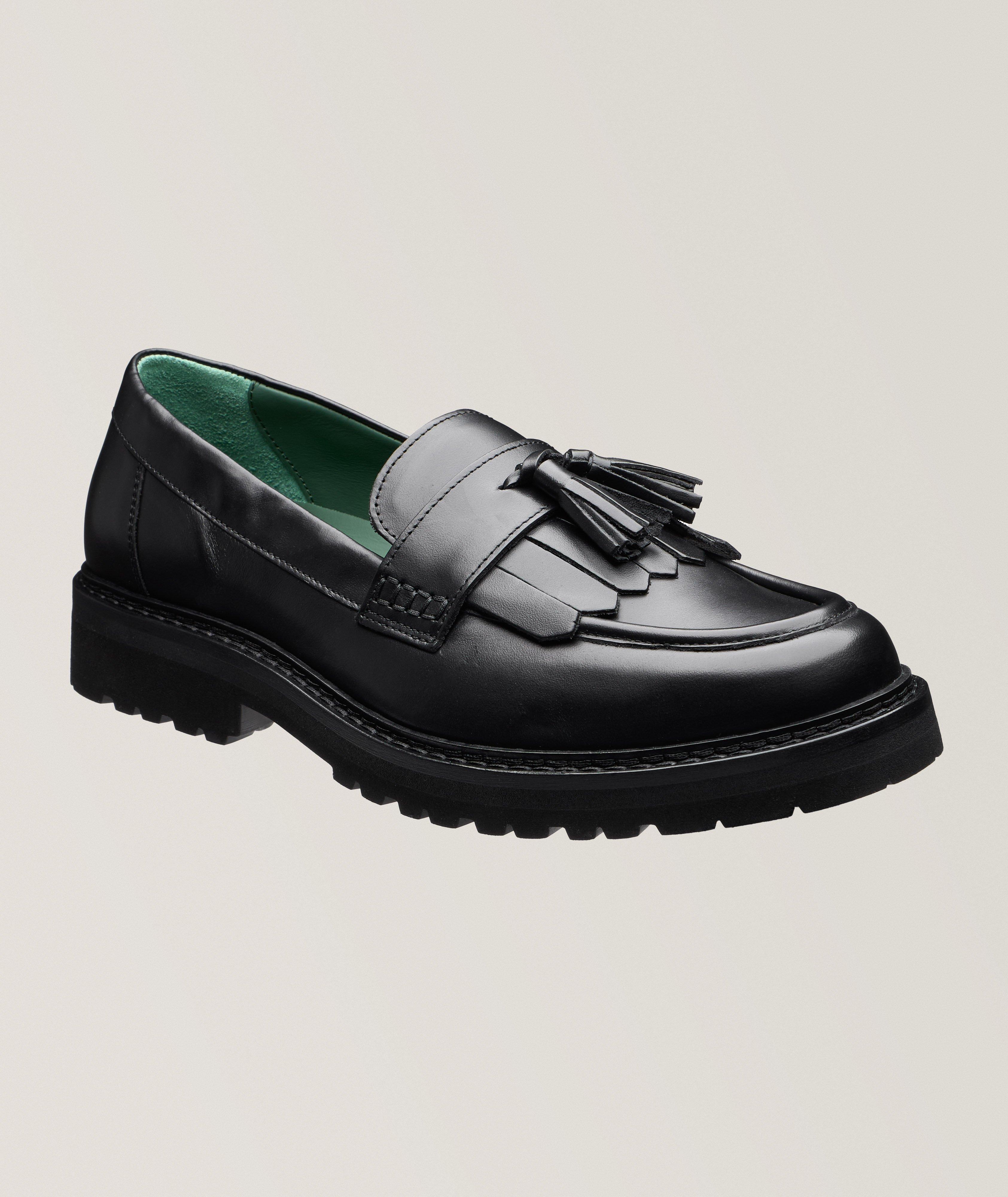 Tassel Lug Leather Loafers image 0