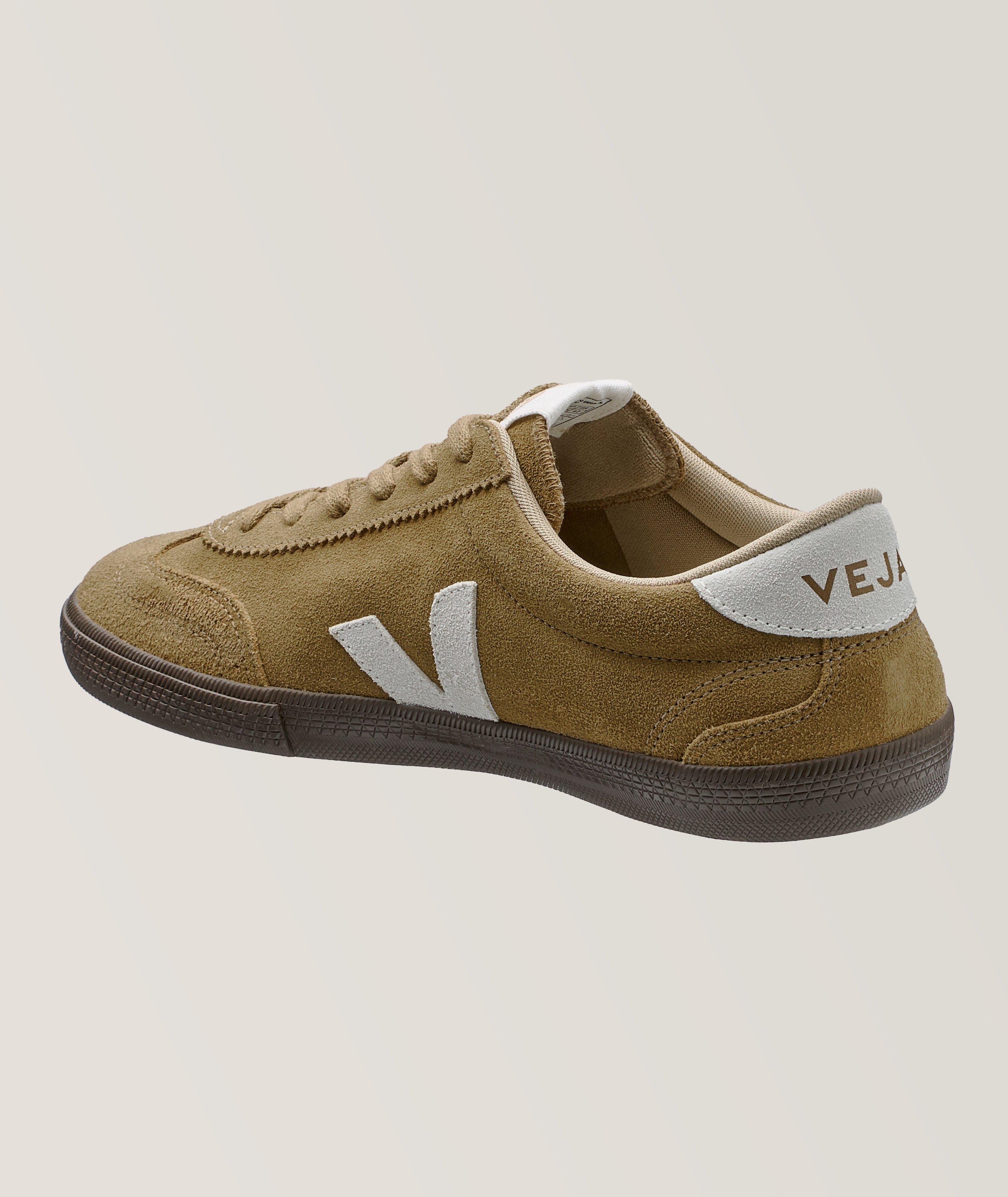 Chaussure sport en cuir et en suède image 1