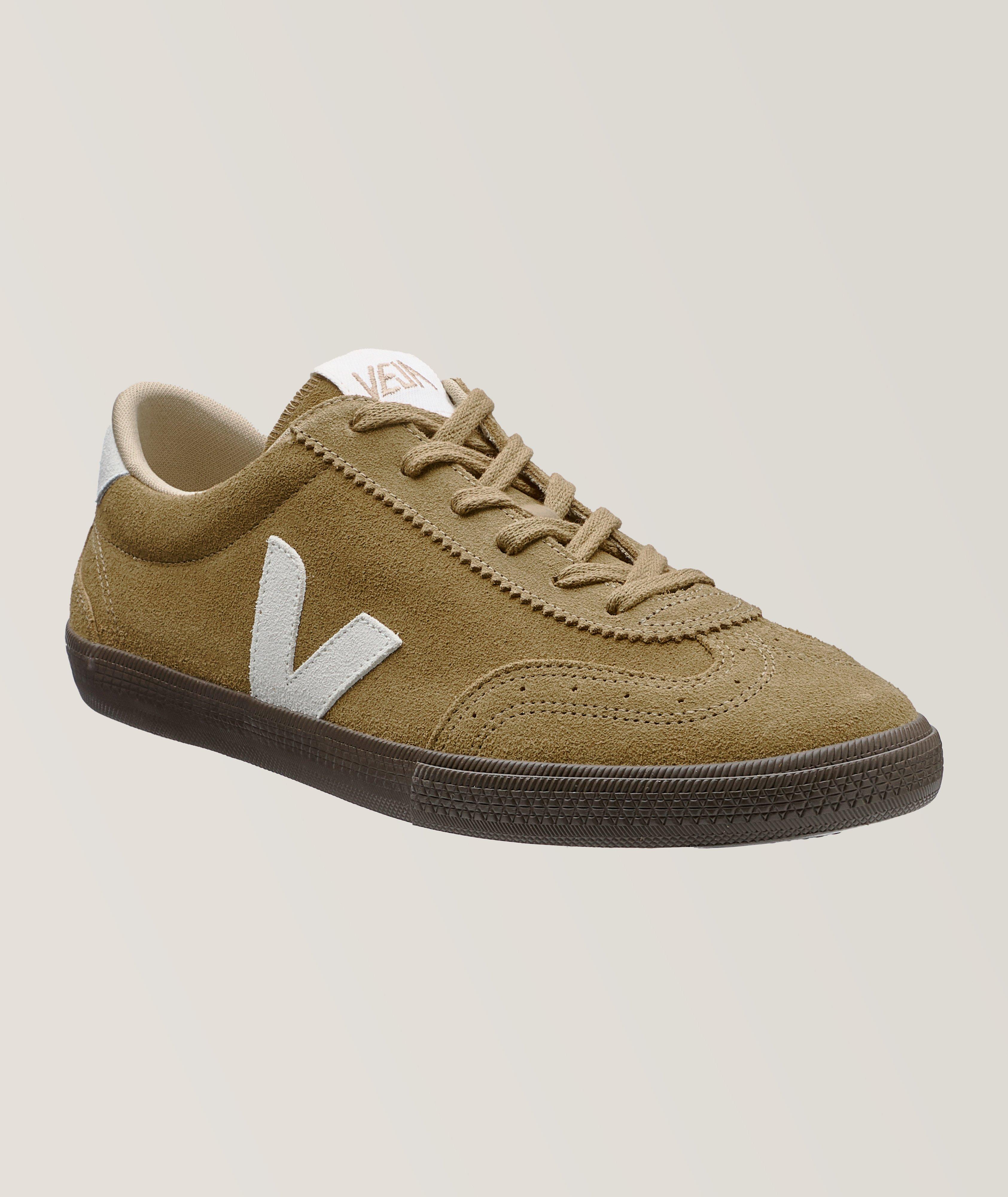 Chaussure sport en cuir et en suède image 0