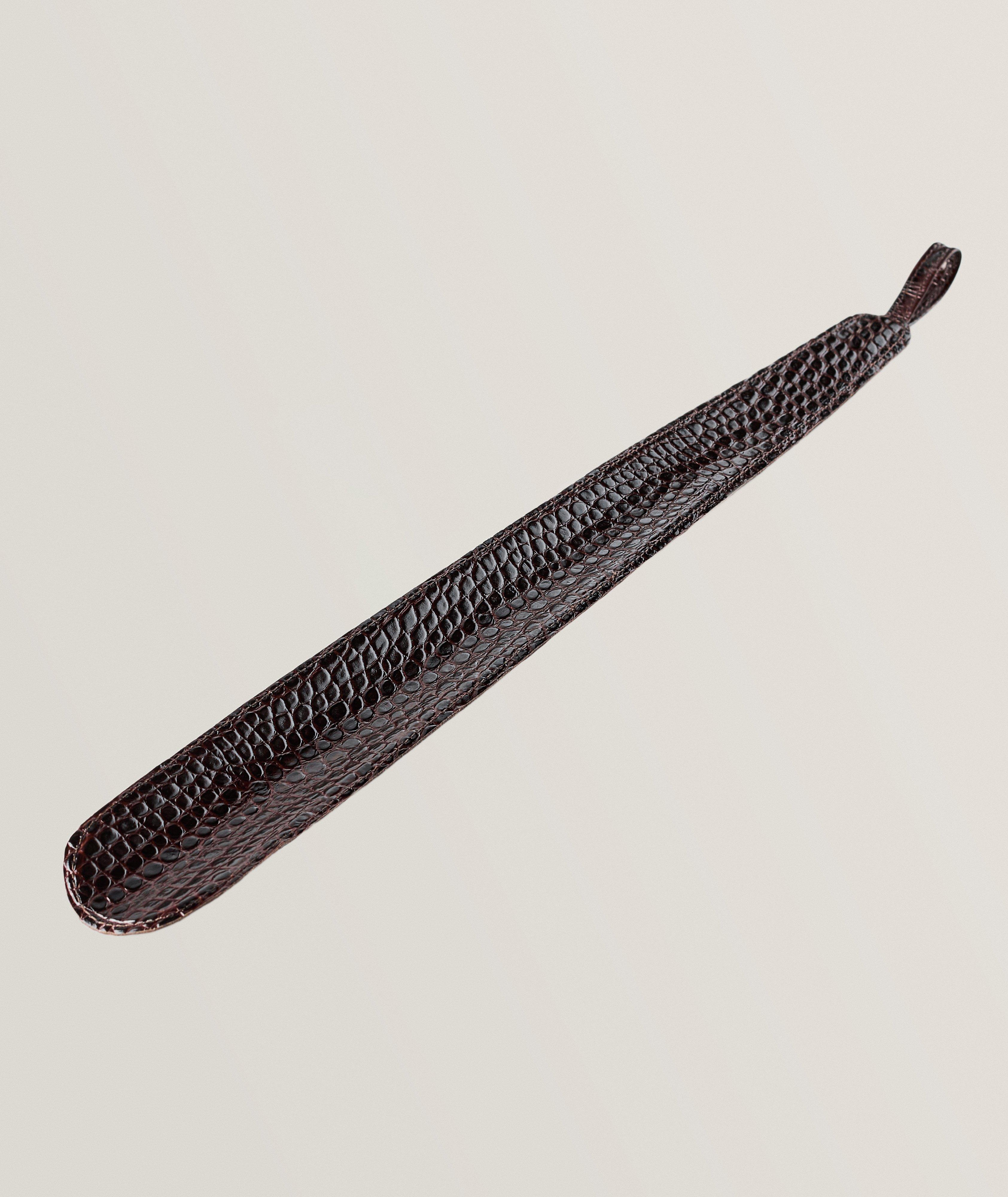 Crocodile Print Steel Shoehorn image 0