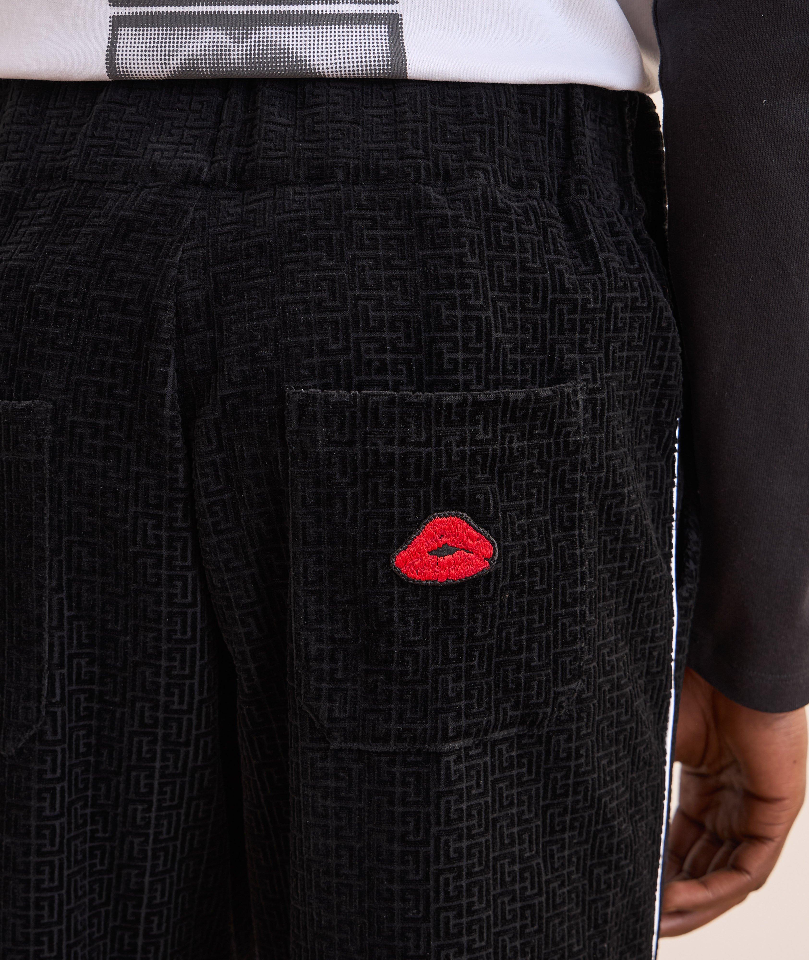 Embossed Logo Lips Track Pants image 5