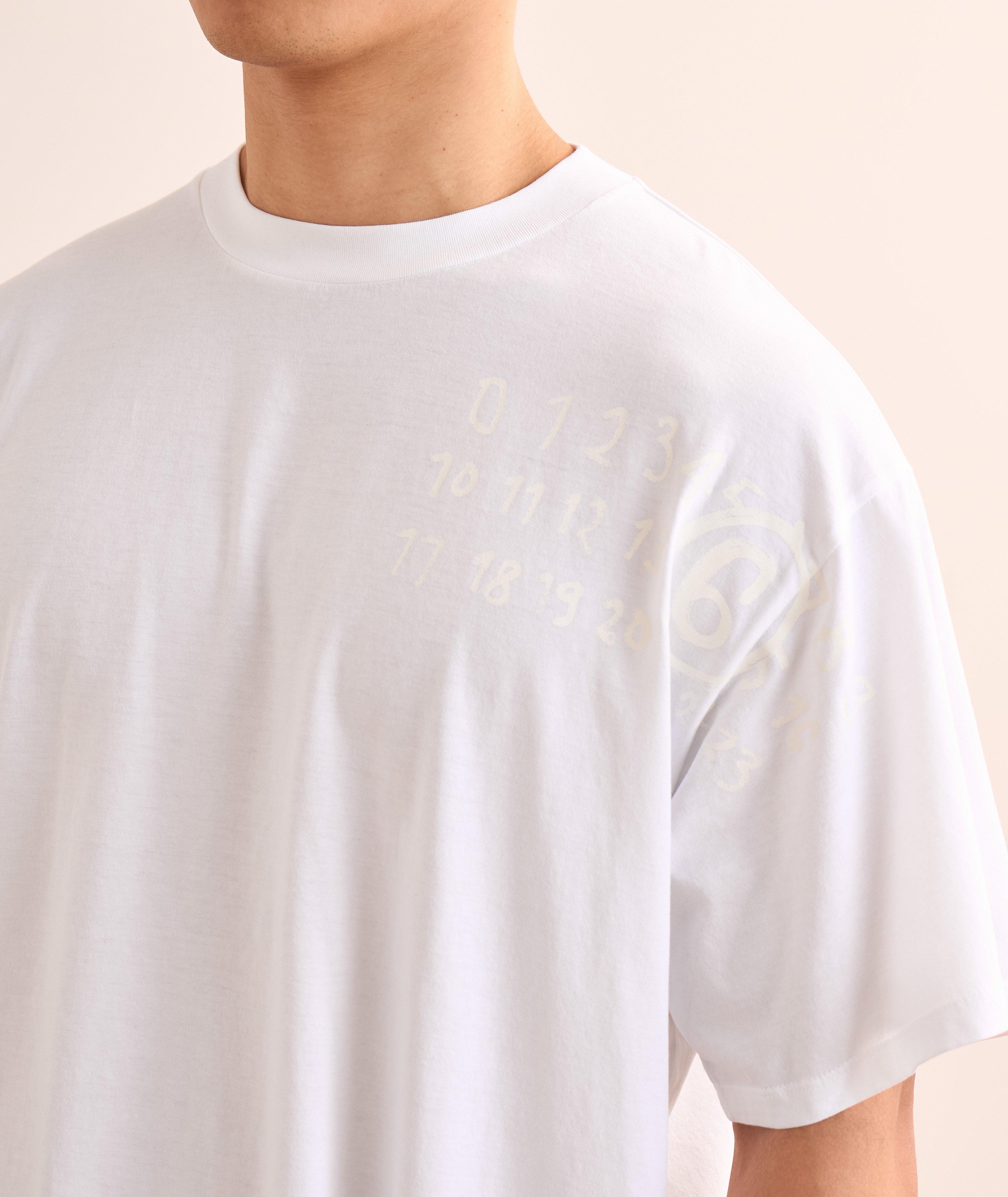 T-shirt en coton avec logo sur l’épaule image 3