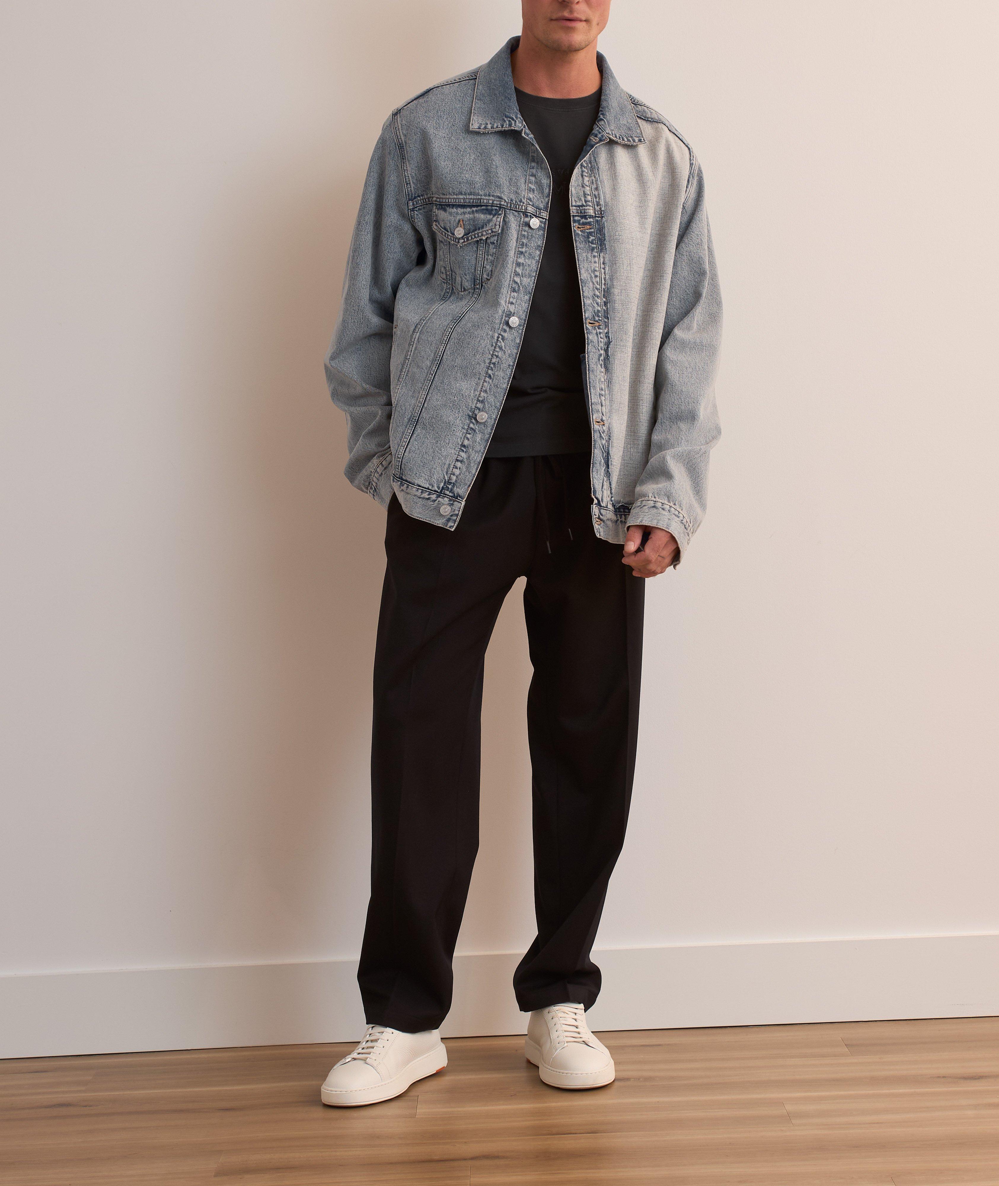 Blouson sectionné en denim image 5