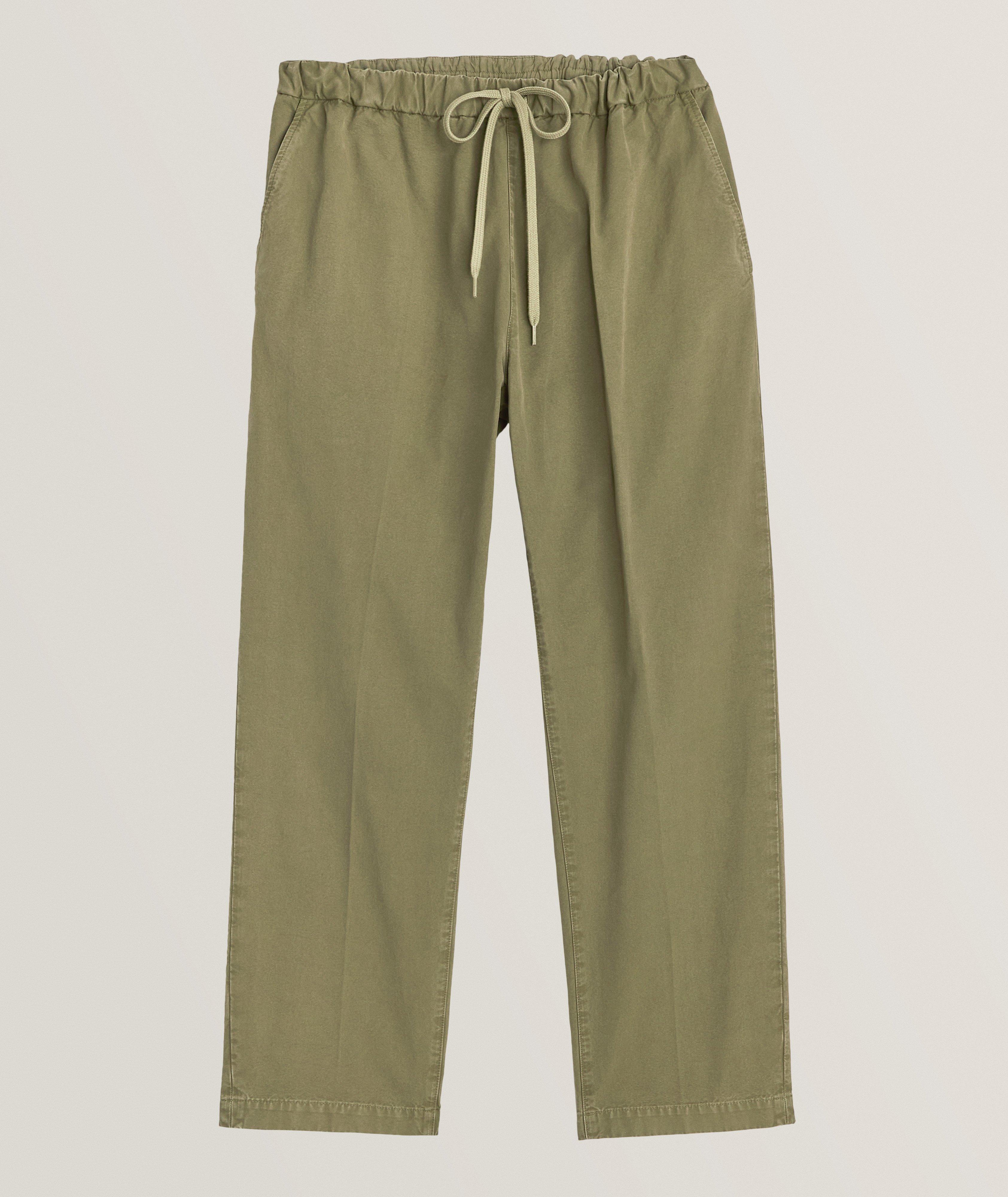 Drawstring Cotton Pants image 0