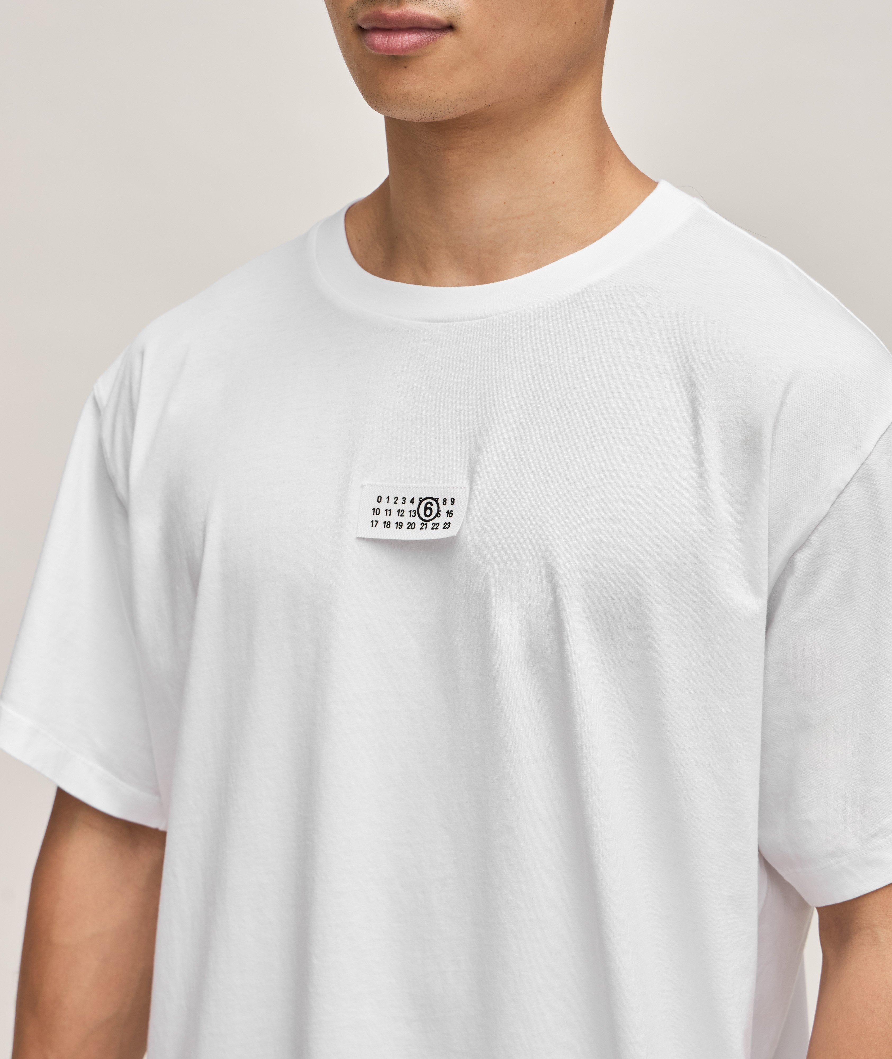 Oversized Stitched Logo Cotton T-Shirt image 3