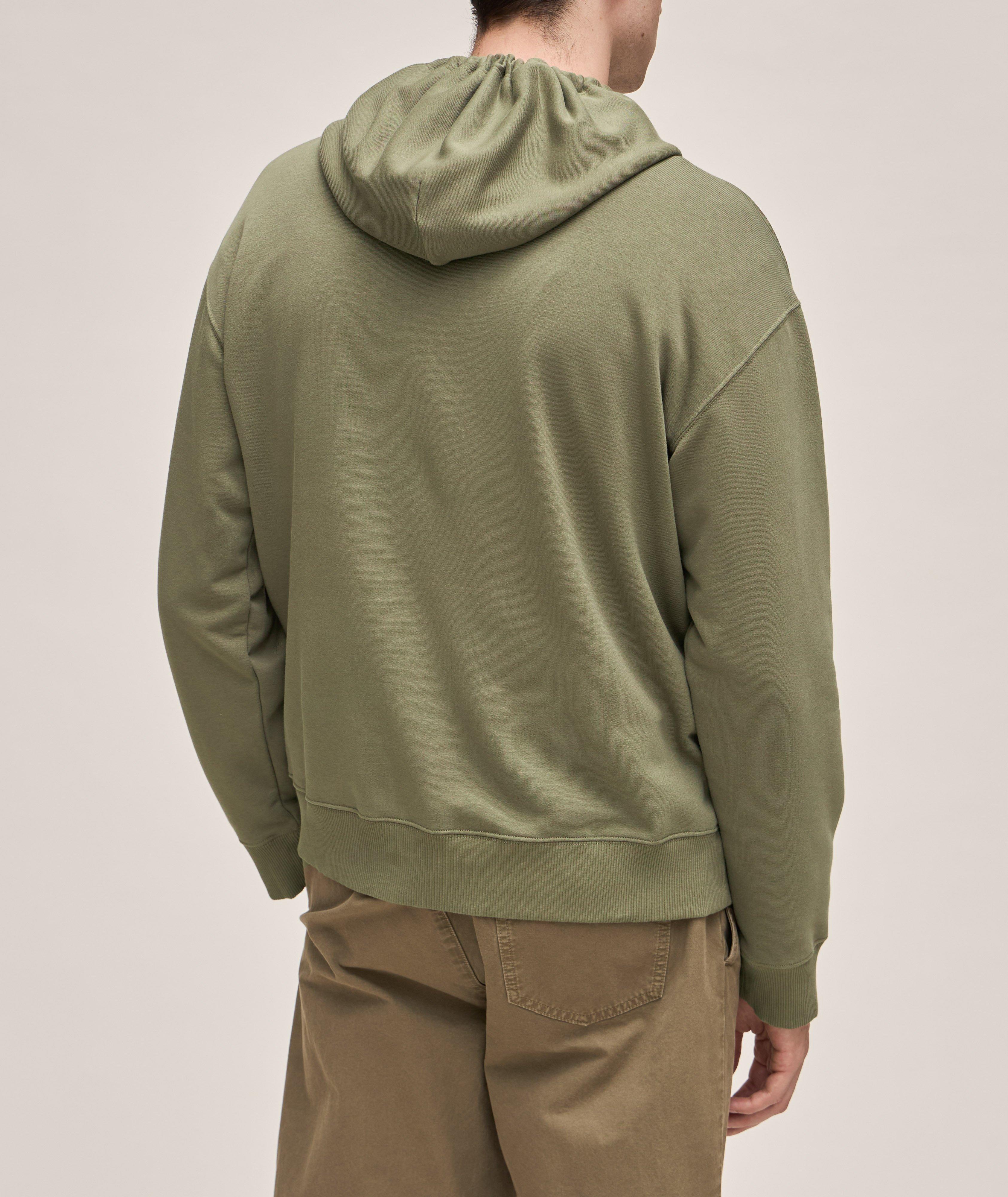 Cotton-Blend Logo Hooded Sweater image 2
